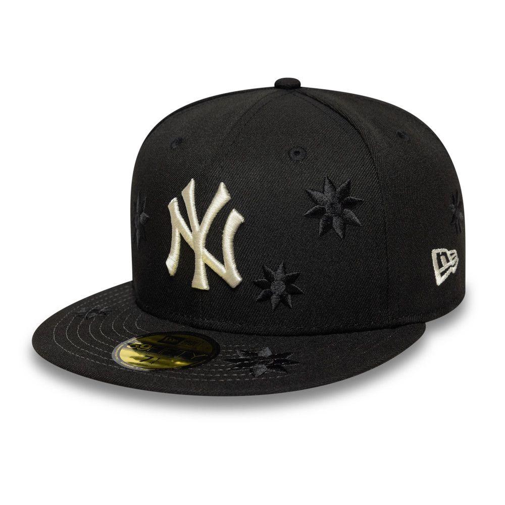 Gorra 59Fifty MLB New York Yankees Flower Embroidery Negro - 14538385-0