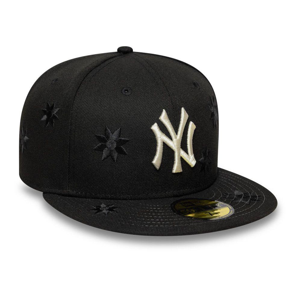 Gorra 59Fifty MLB New York Yankees Flower Embroidery Negro - 14538385-1