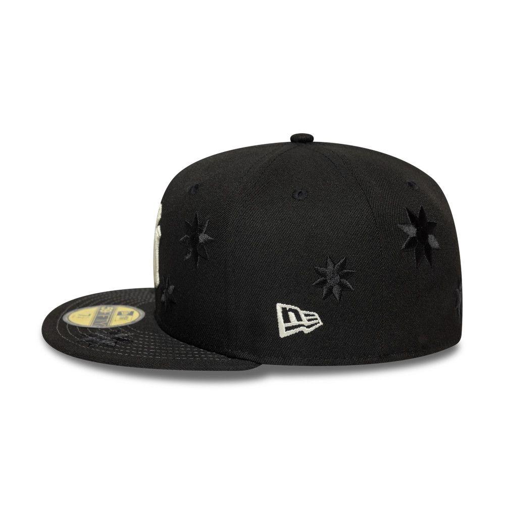 Gorra 59Fifty MLB New York Yankees Flower Embroidery Negro - 14538385-4