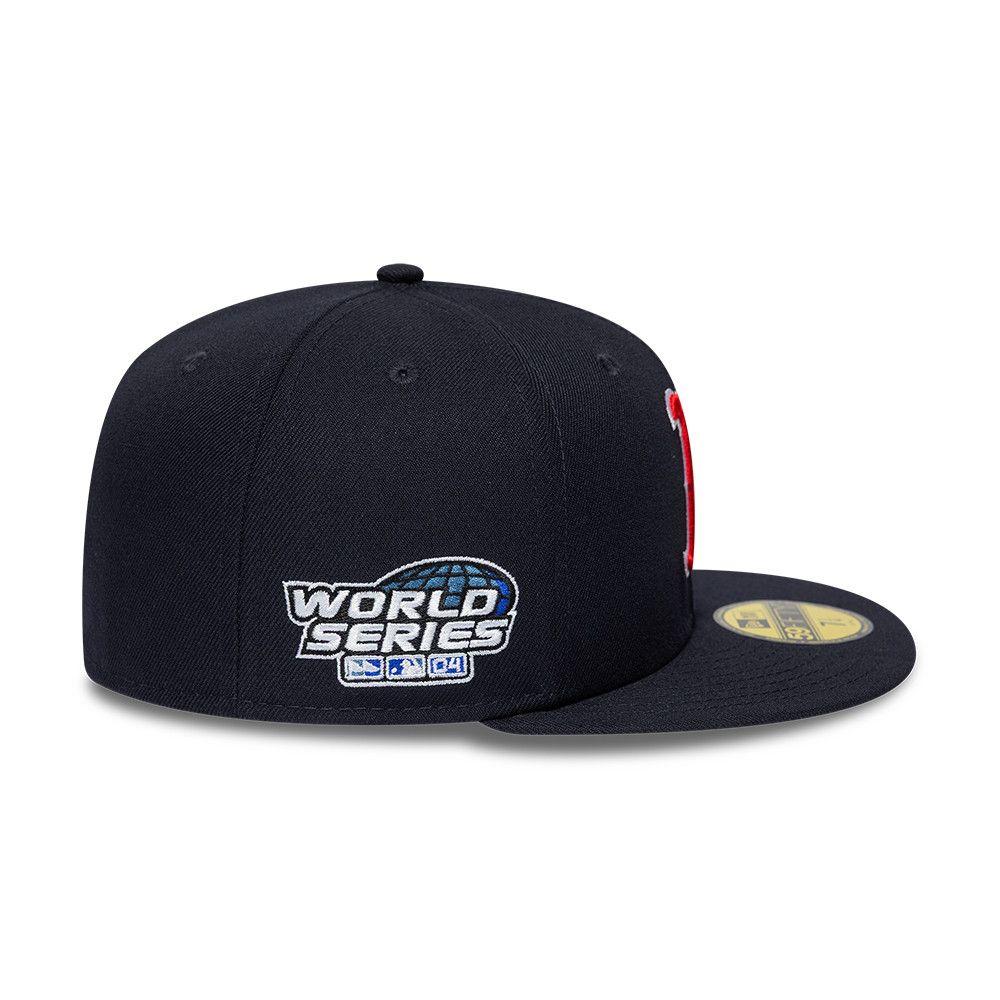 Gorra 59Fifty MLB Boston Red Sox Side Patch Azul Marino - 60870095-6