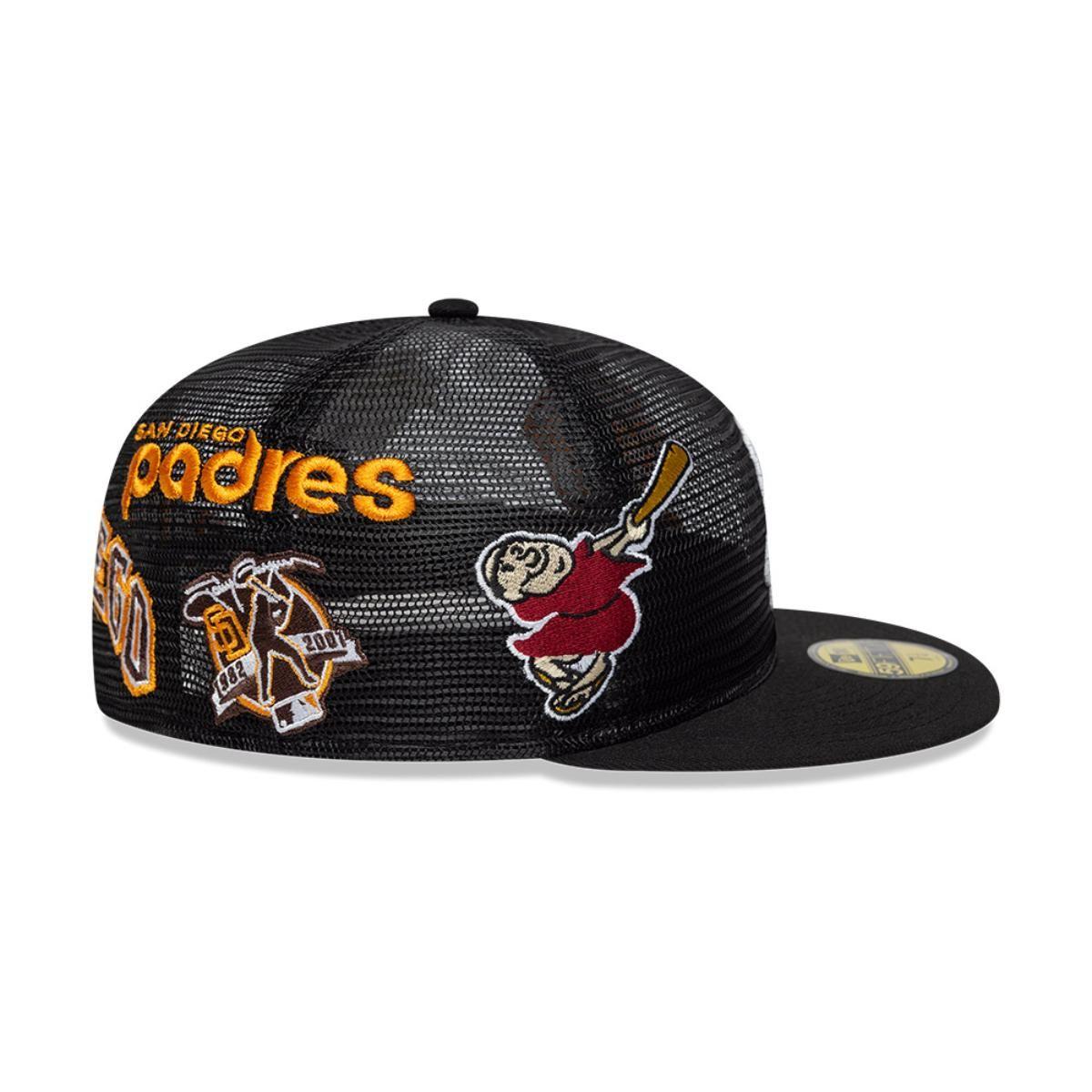 Gorra 59Fifty San Diego Padres Aop Mesh Black - 60667367-4