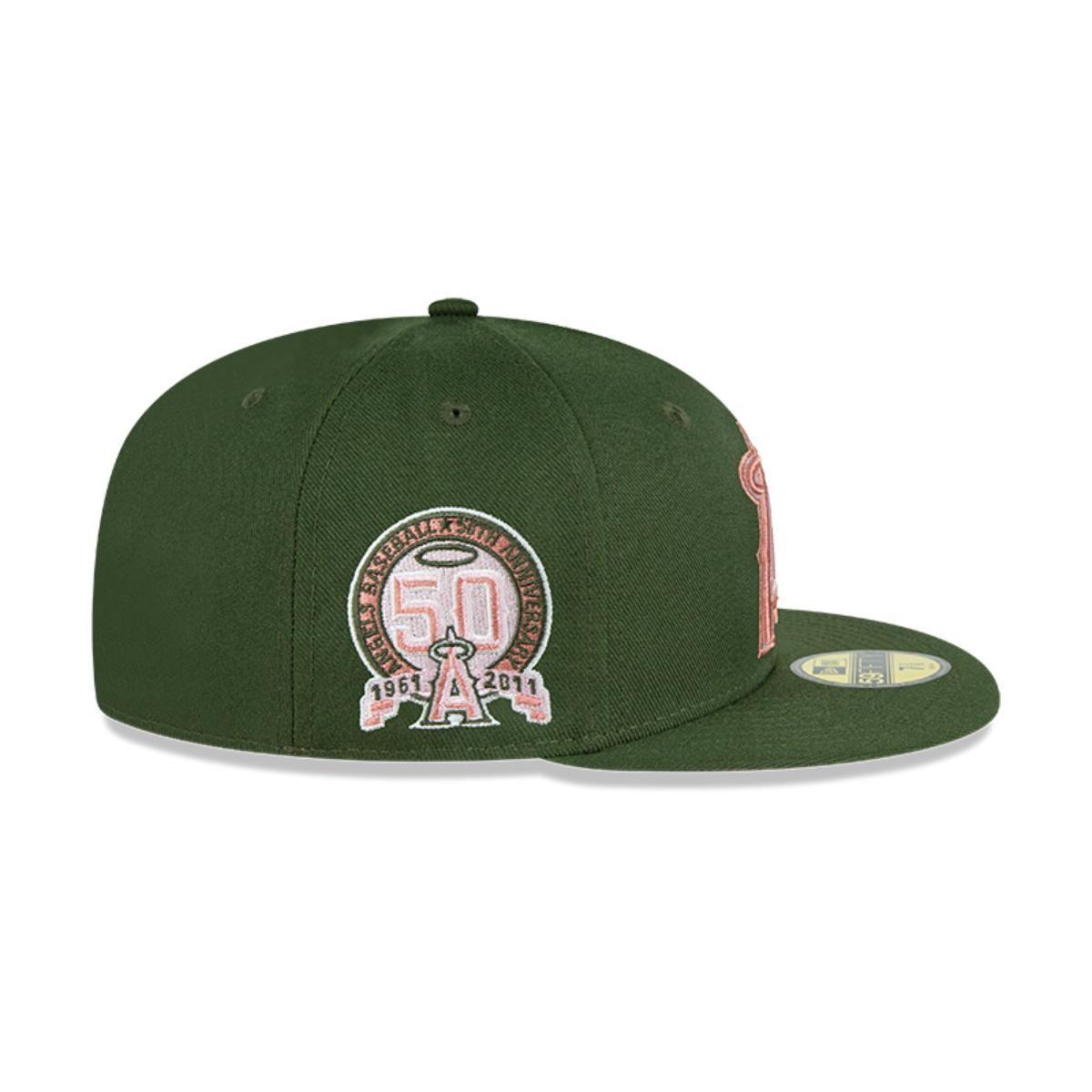 Gorra 59Fifty Los Angeles Angels MLB Pink Pack Green - 13755238-4