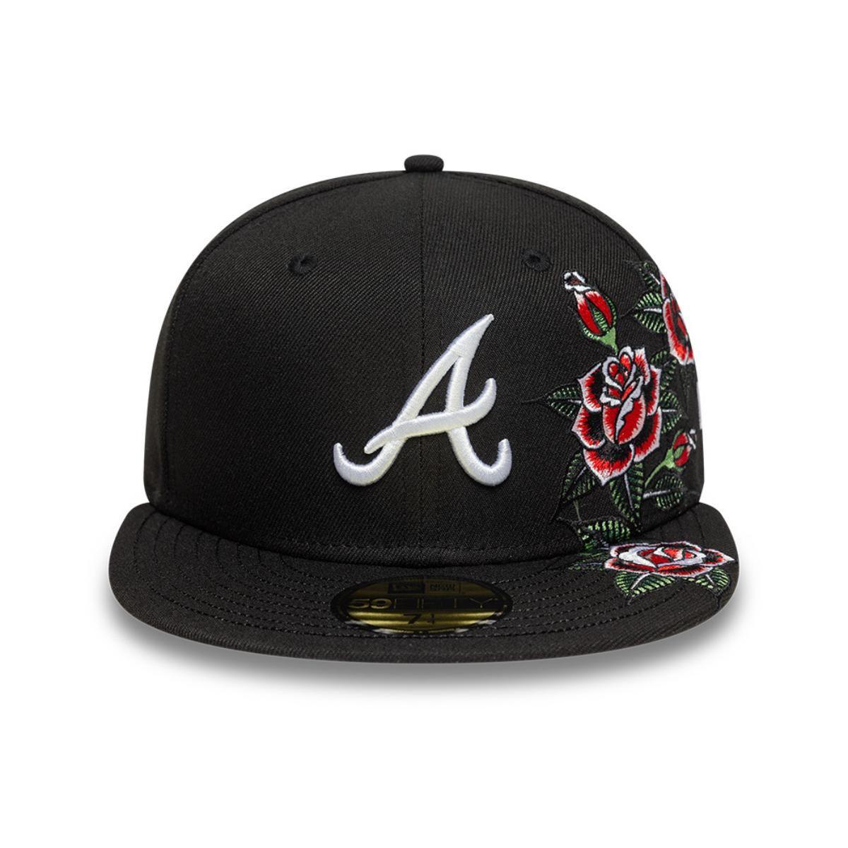 Gorra 59Fifty Atlanta Braves MLB Roses Black - 60675507-2