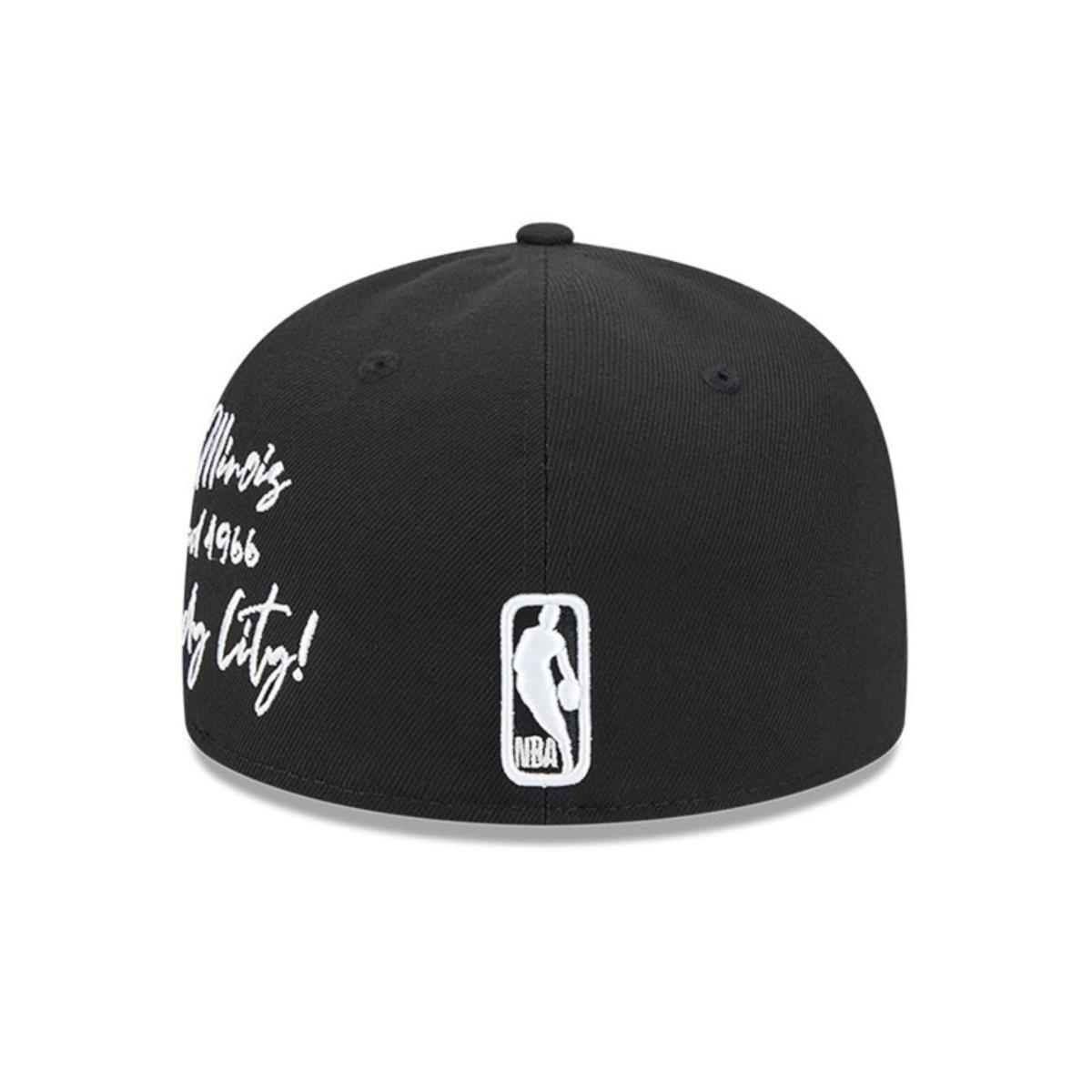 Gorra 59Fifty Chicago Bulls NBA Team Verbiage Black - 60573636-4