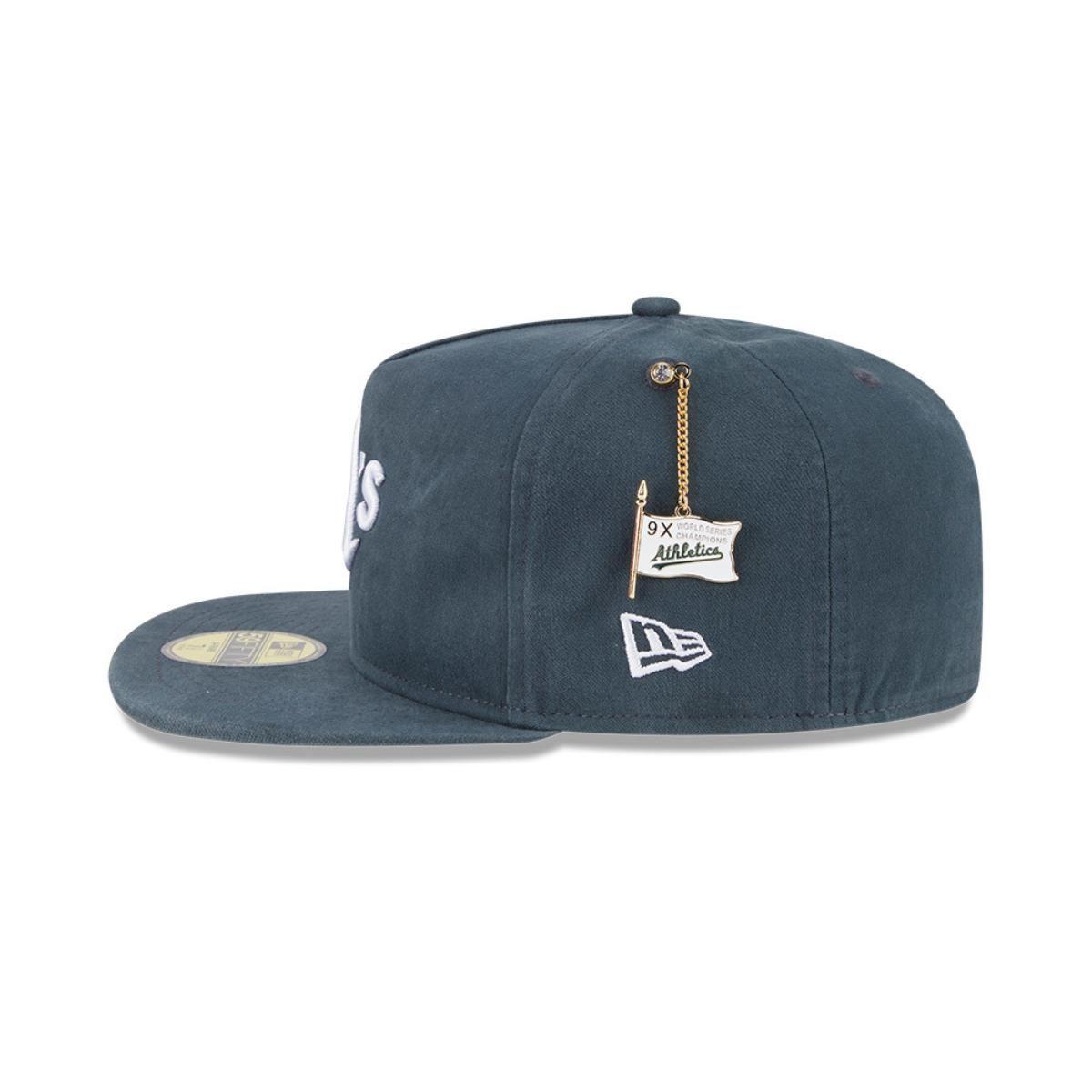 Gorra 59Fifty Oakland Athletics Championshio Side Flag Blue - 60640955-3