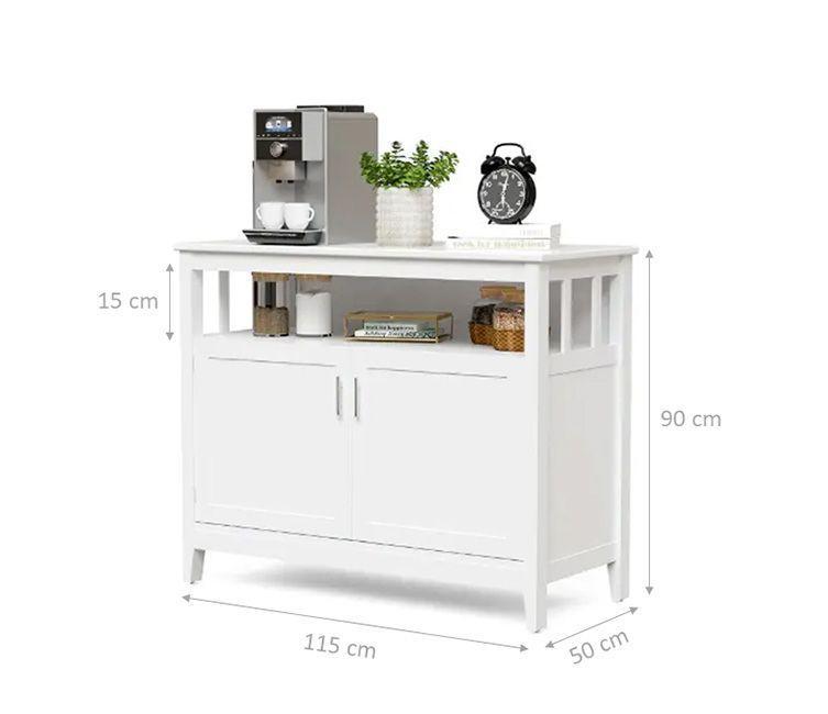 MUEBLE BUFFET APARADOR BLANCO PARA LIVING COMEDOR O SALA DE ESTAR-4