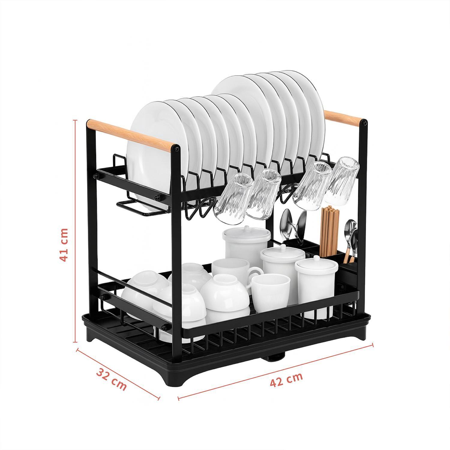 Secaplatos Escurridor Acero Inox Valencia 2 Niveles Simplit-6