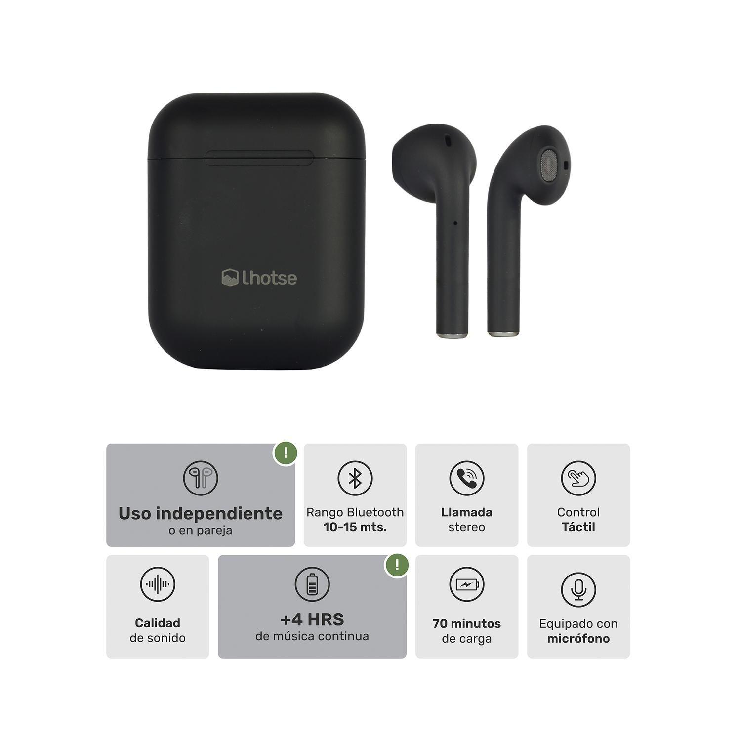 Audífonos Lhotse Bluetooth Inalámbrico Rm12 Negro-2
