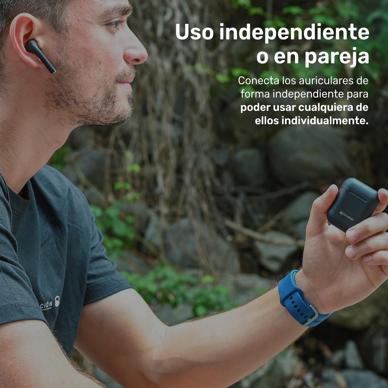 Audífonos Lhotse Bluetooth Inalámbrico Rm12 Negro-5