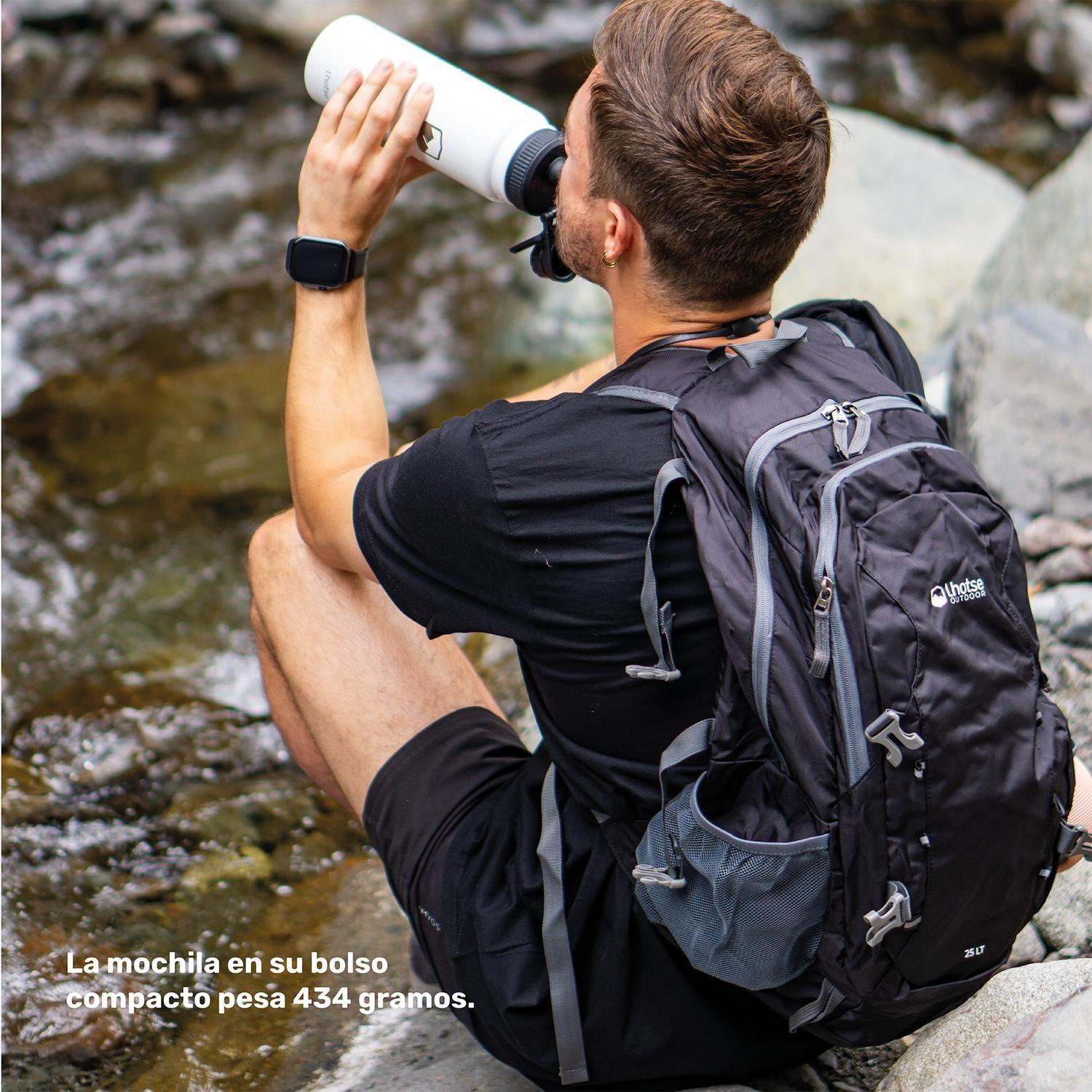 Mochila Outdoor Lhotse Plegable 25Lt Negra-3