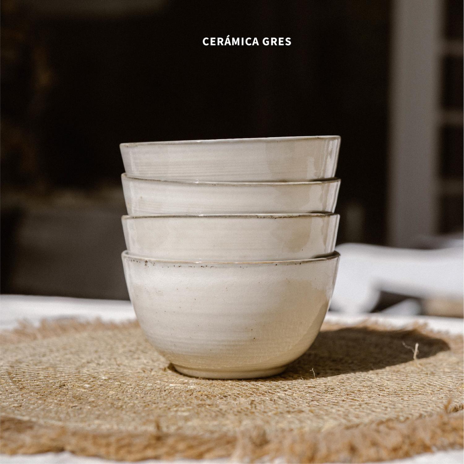 Set 4 Bowls Cerámica 7,5 cm Siena Simplit-3