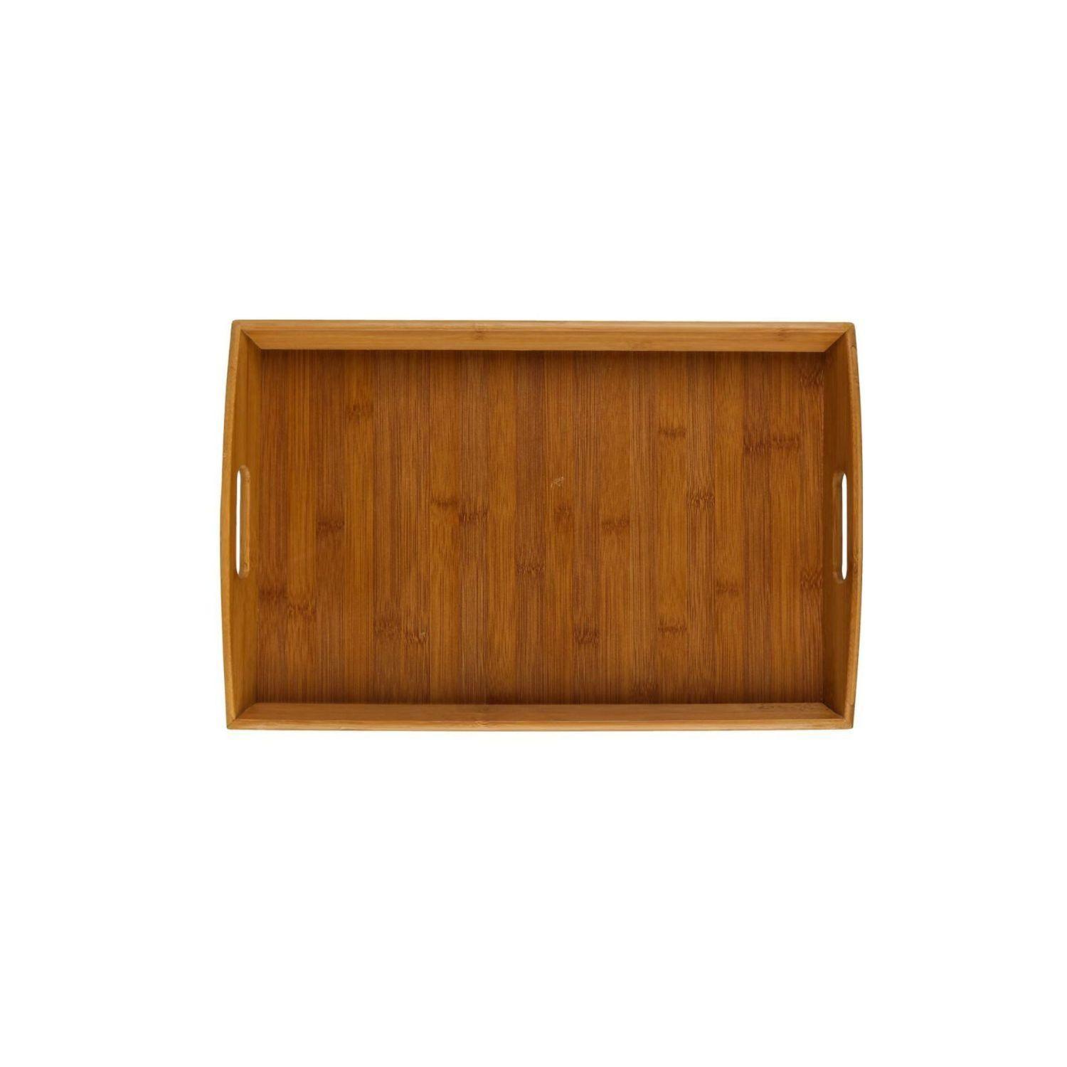 Bandeja Rectangular Angular 44X29 cm Bambú 5Five-2