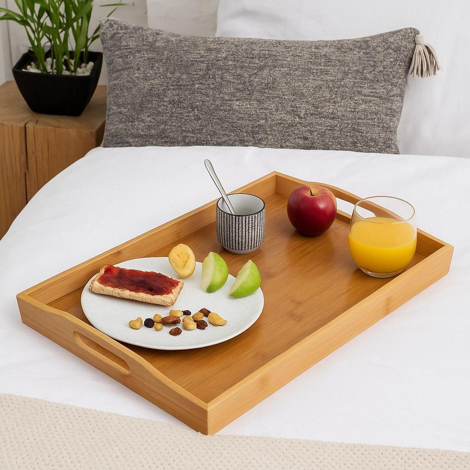 Bandeja Rectangular para Servir de Bambú 44x29 cm 5Five-3