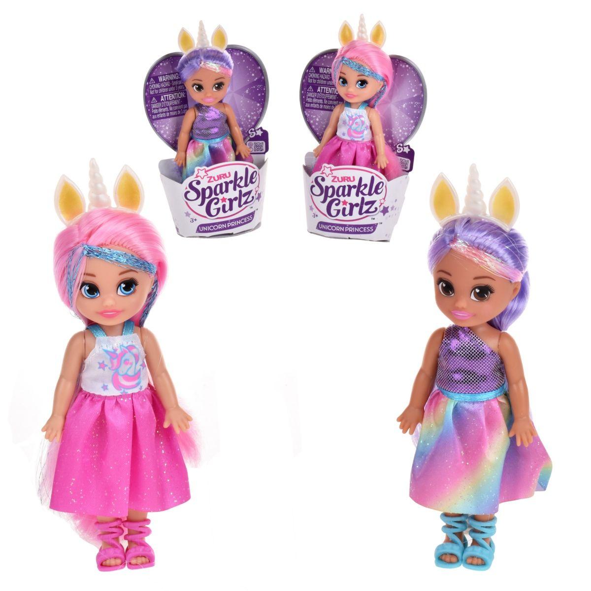 Muñeca Princesa Unicornio Sparkle Girlz De Zuru-0