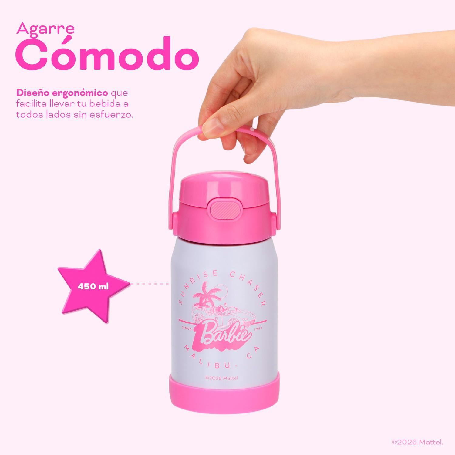 Botella Térmica Niños Barbie Malibu 450ml Acero Inox UMA-4