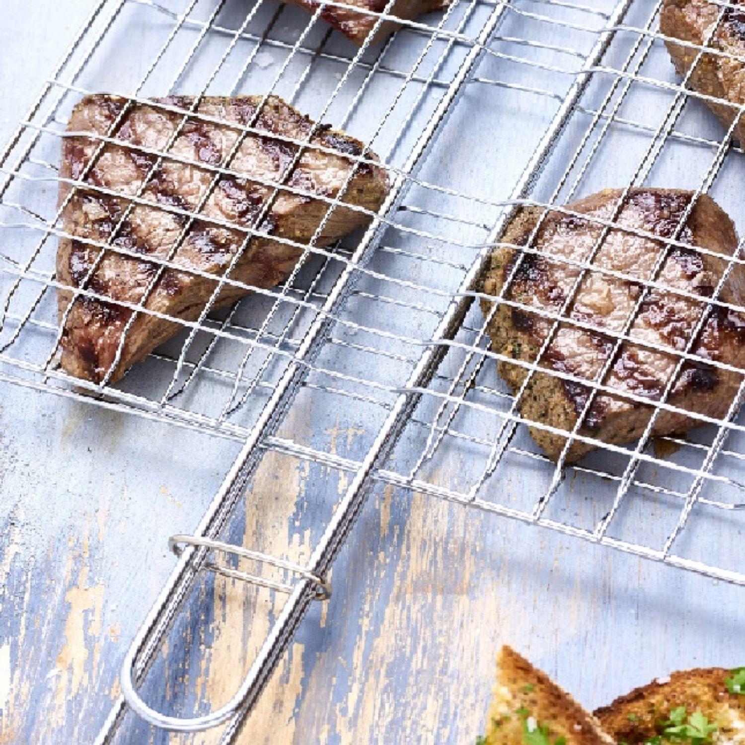 Rejilla Para Asar 25x24 Cm Acero inoxidable Dangrill-2