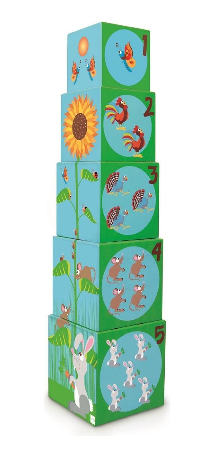 Cubos Para Apilar La Granja Jumbo 5 Cubos Scratch Europe-1