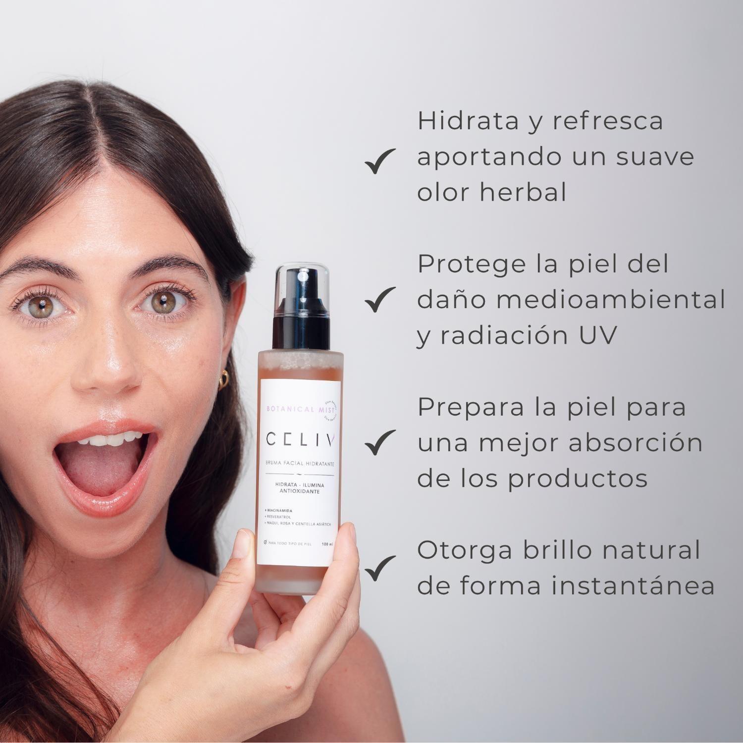 Bruma Facial Hidratante Botanical Mist 100ml CELIV-3