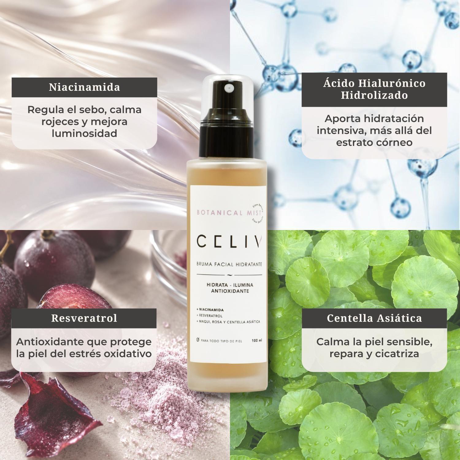 Bruma Facial Hidratante Botanical Mist 100ml CELIV-4