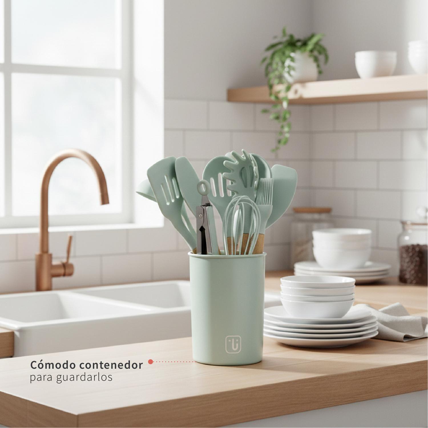 Batería Cocina Oxford + Set 12 Utensilios Calipso Simplit-7