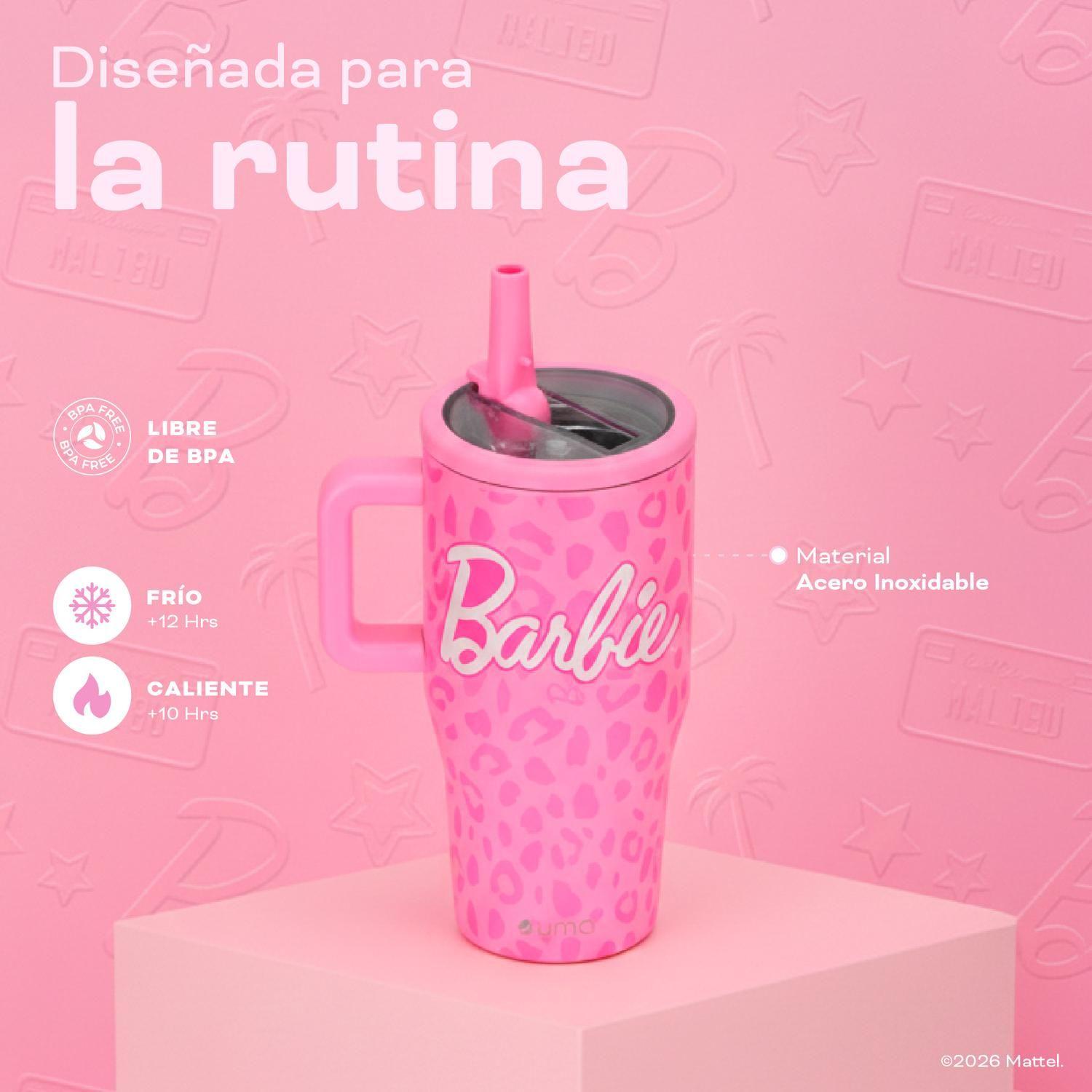Vaso Térmico Tumbler Mug Barbie Print 590ml Acero Inox UMA-3