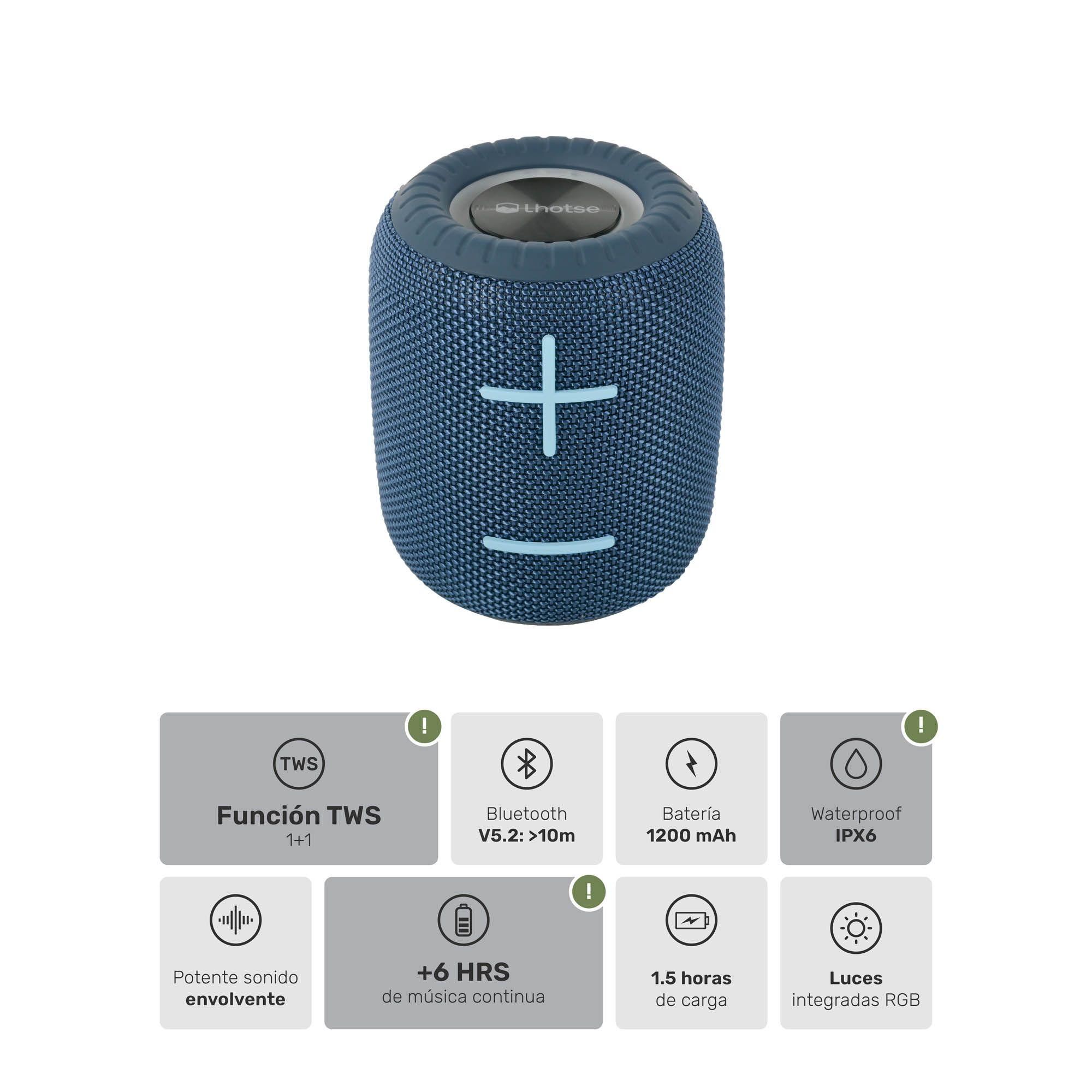 Parlante Portátil Inalámbrico Bluetooth TripGo+ Blue-2