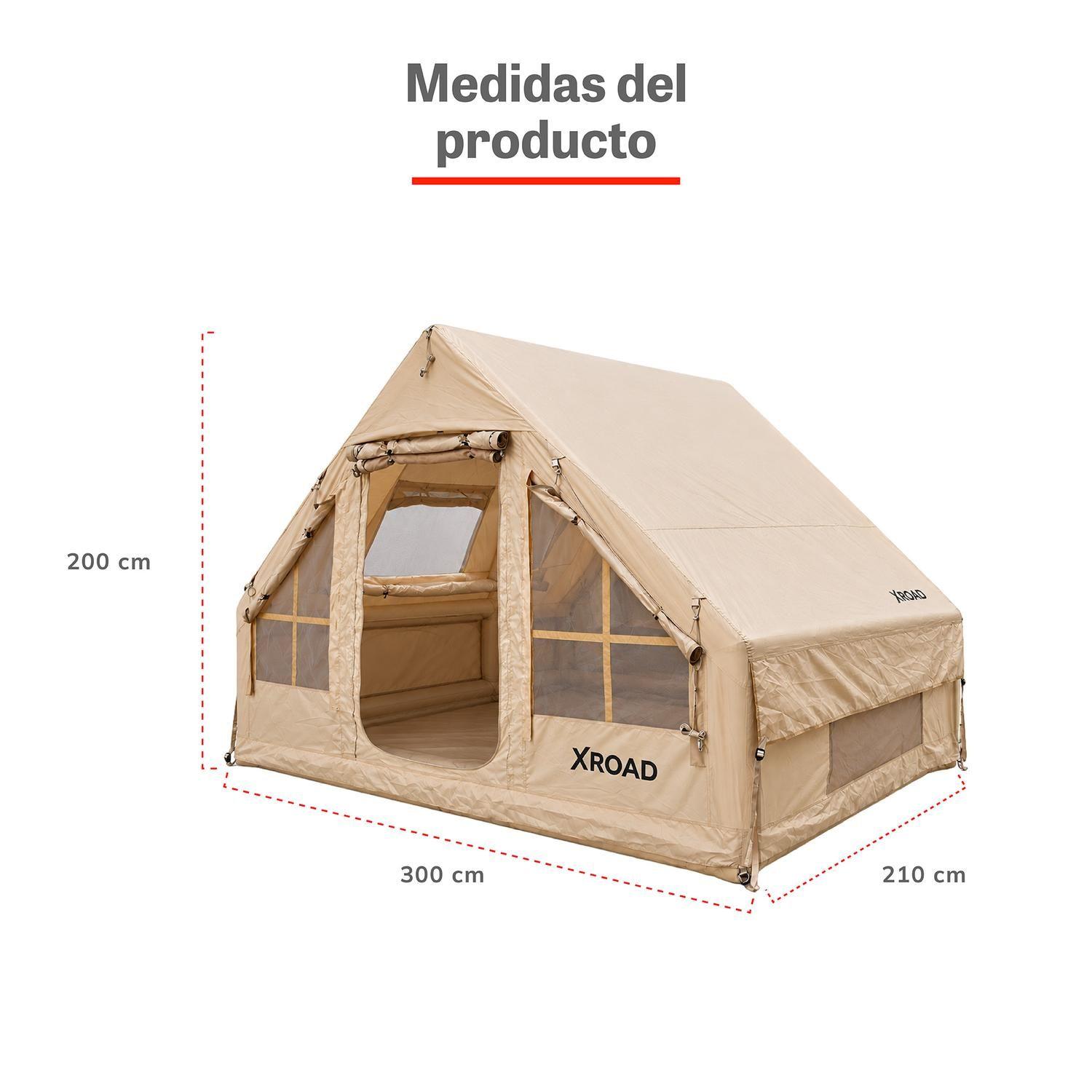 Carpa Inflable 4 Personas 3 Estaciones Impermeable Xroad-3