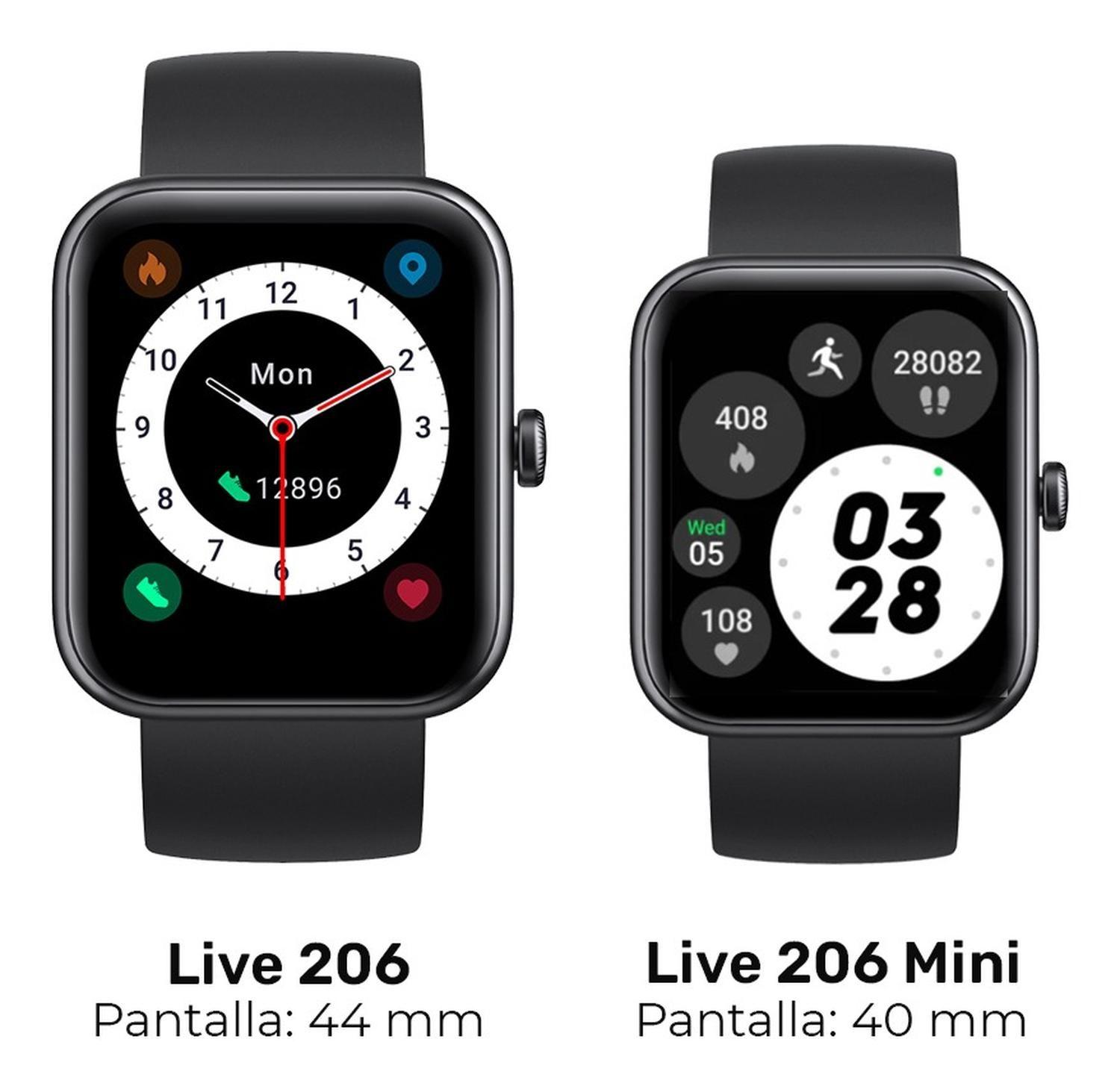 Reloj Smartwatch Lhotse Live 206 40mm Mini Black-4