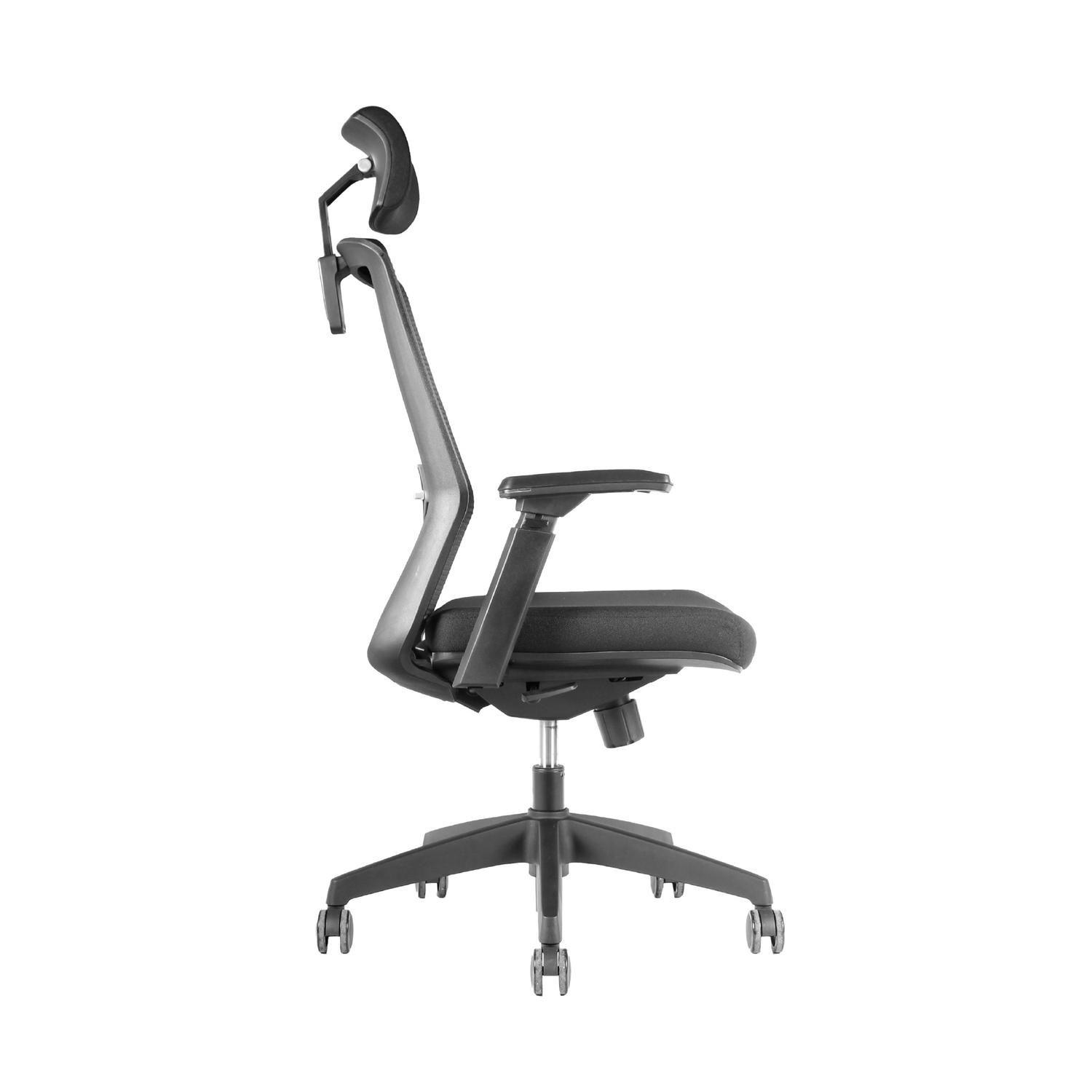 Silla Escritorio Aria Oficina Ergonomica Negra Levo-1