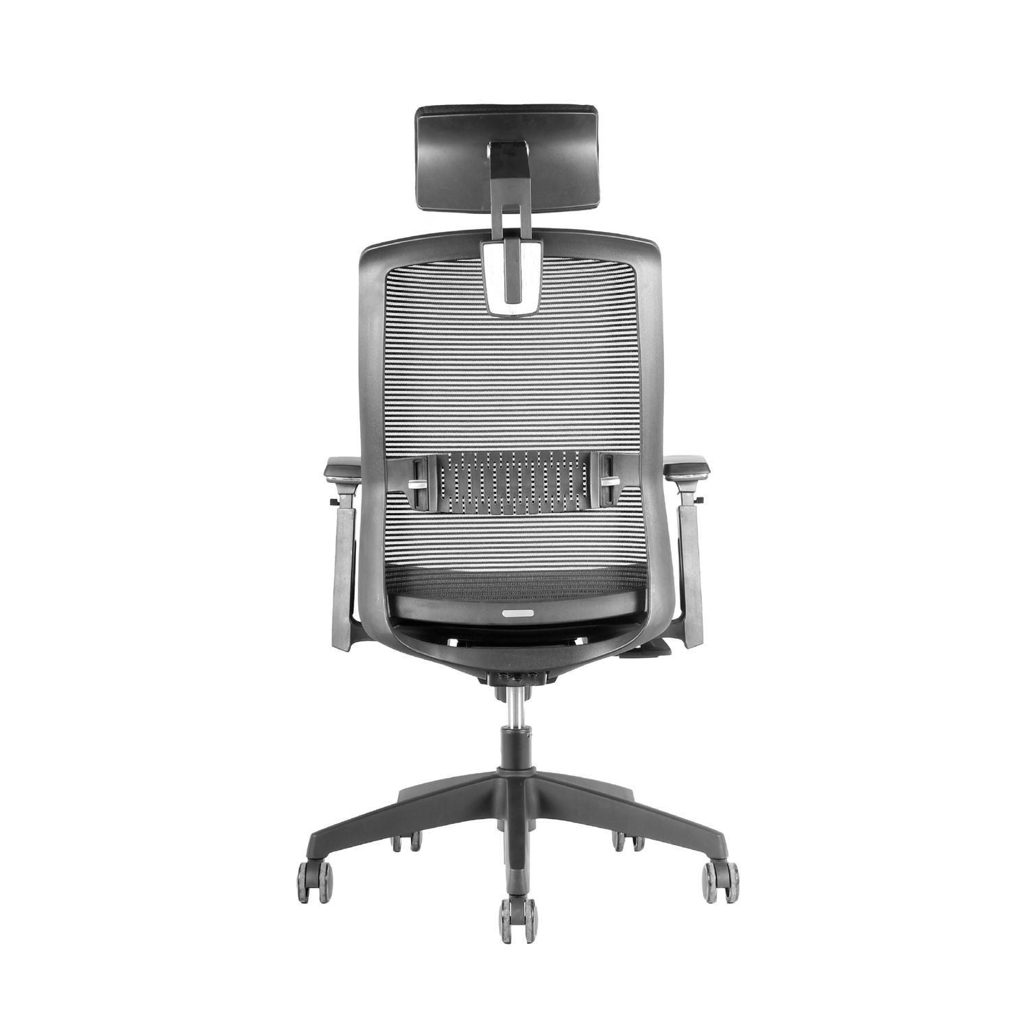 Silla Escritorio Aria Oficina Ergonomica Negra Levo-2