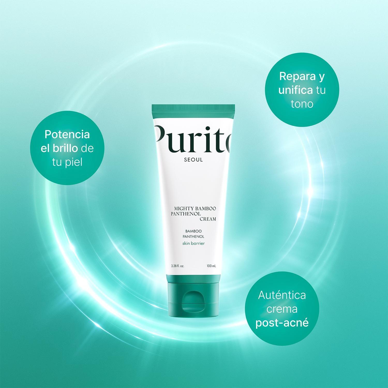 Crema Facial Mighty Bamboo Panthenol 100ml Purito Hidratante-2