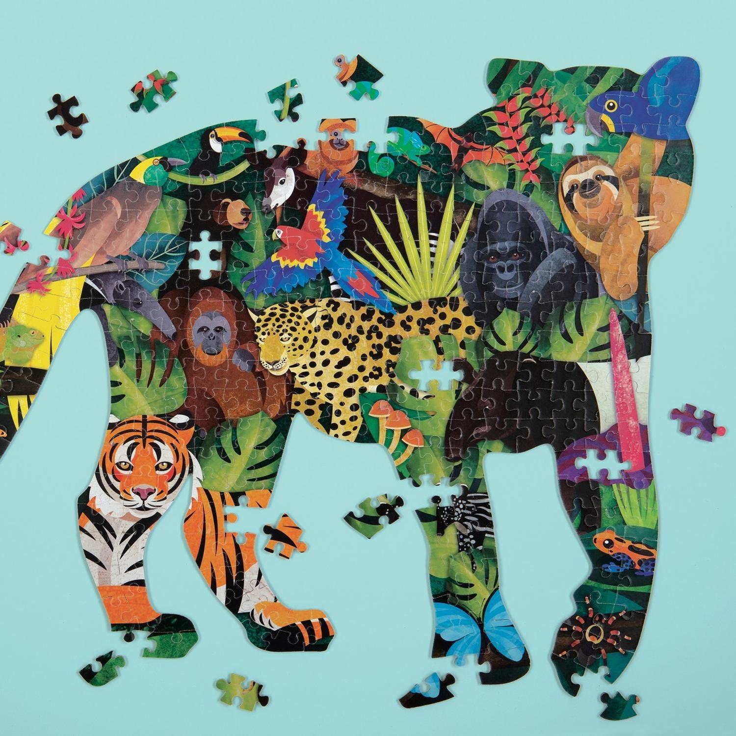 Puzzle 300Pcs Con Forma Selva Mudpuppy-1