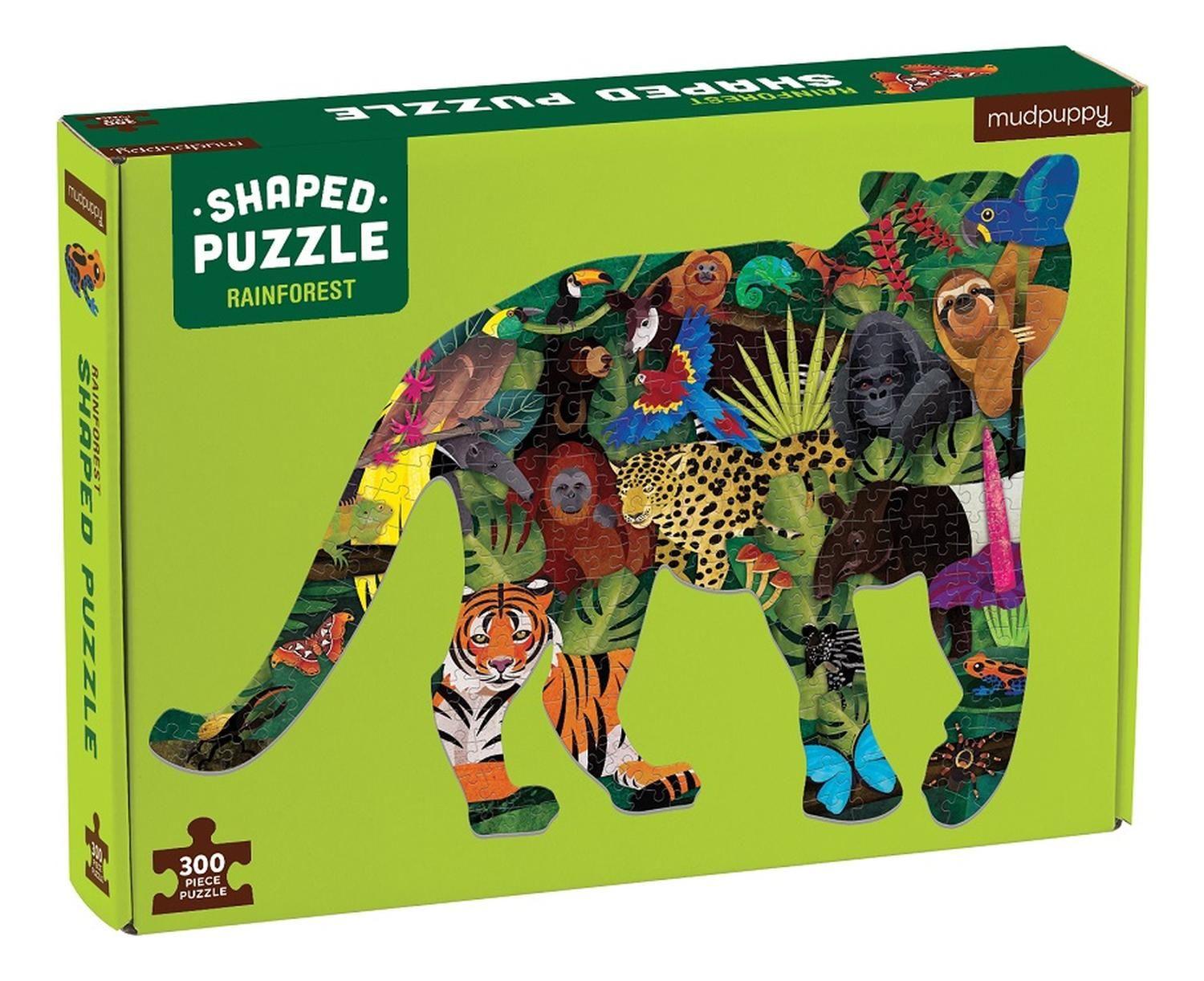 Puzzle 300Pcs Con Forma Selva Mudpuppy-2