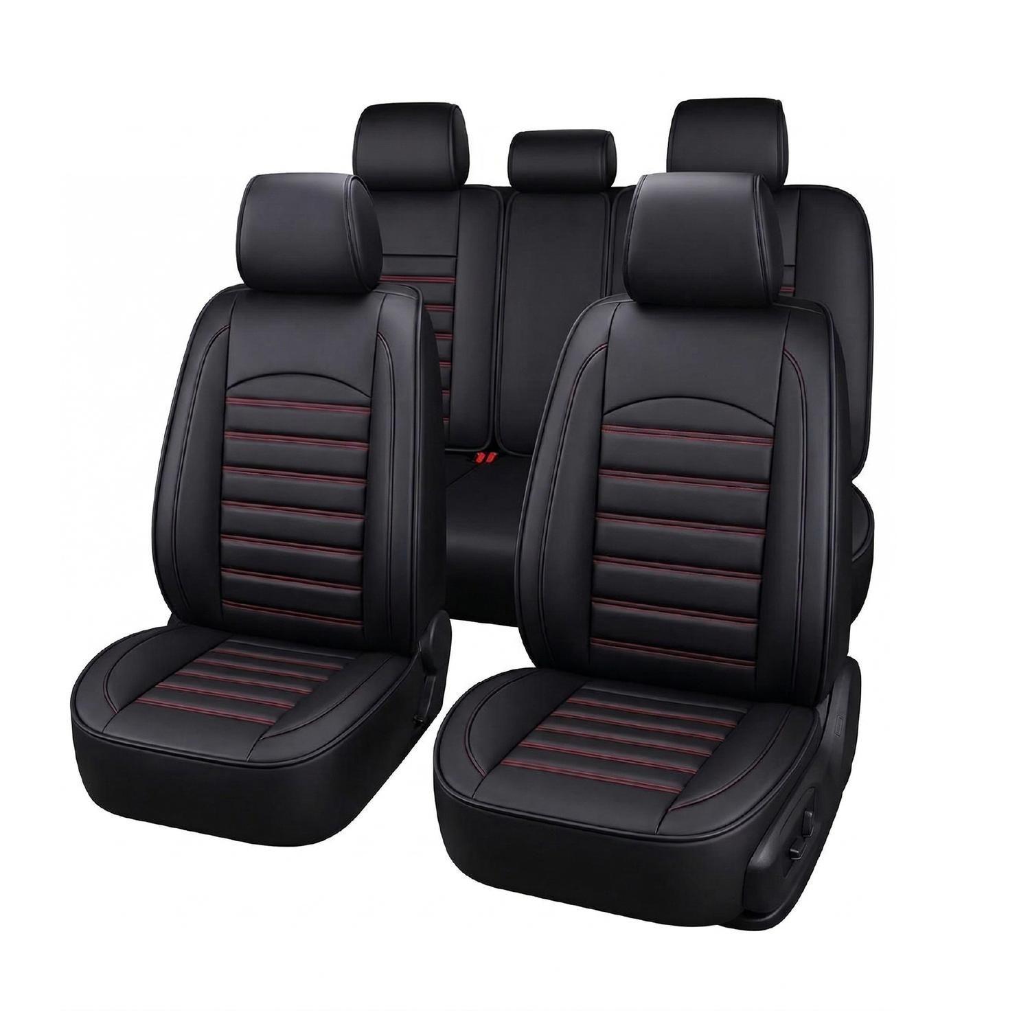 Fundas Cubreasientos Ecocuero Negro Universal XRoad-0