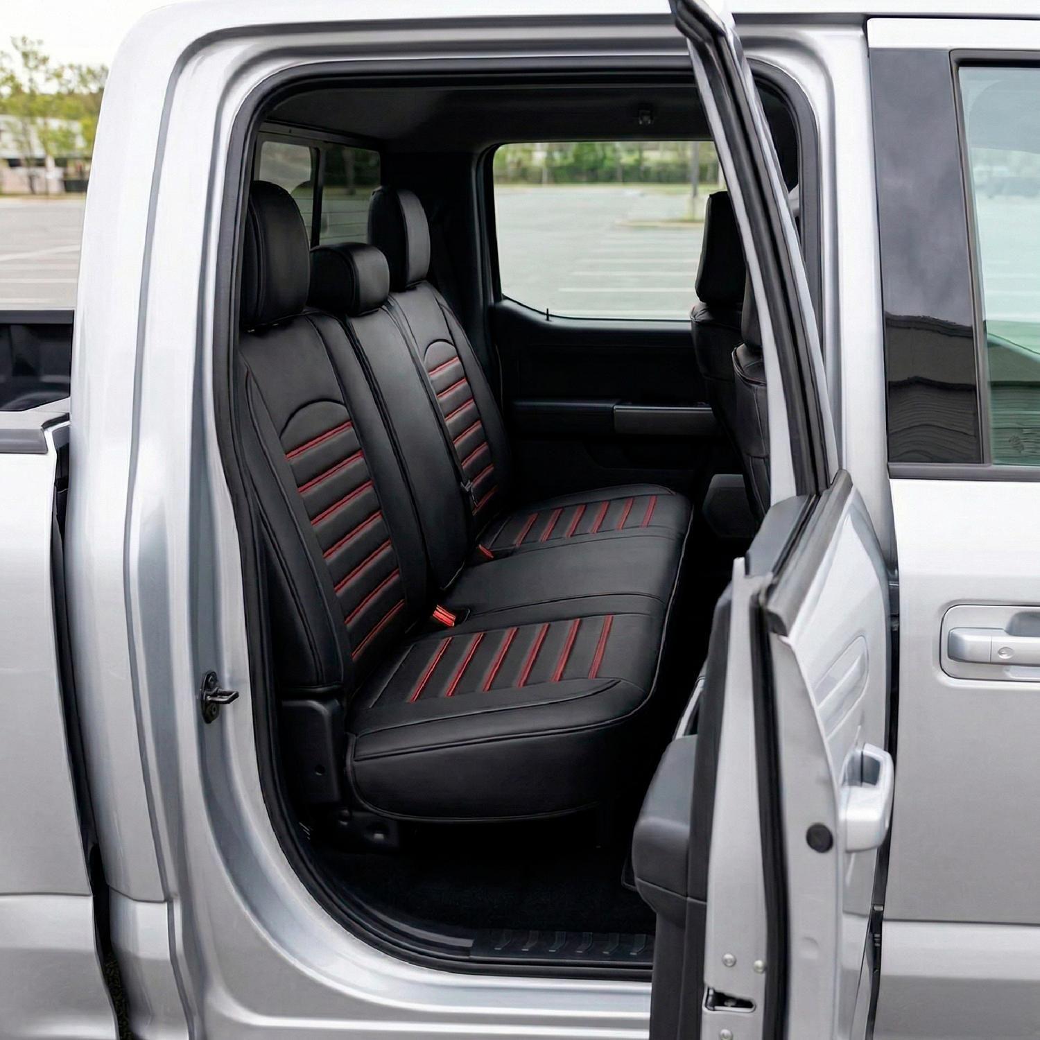 Fundas Cubreasientos Ecocuero Negro Universal XRoad-1