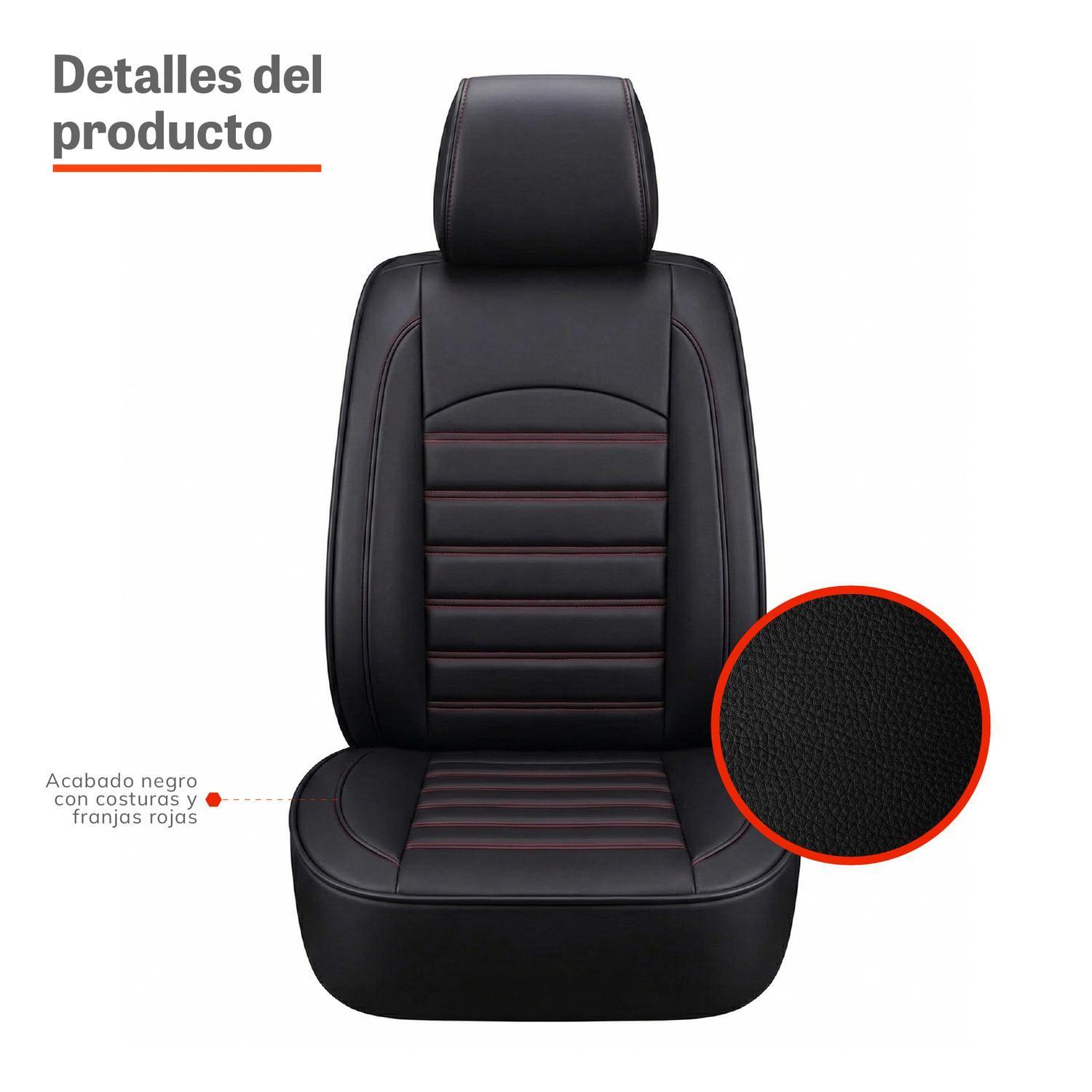 Fundas Cubreasientos Ecocuero Negro Universal XRoad-3