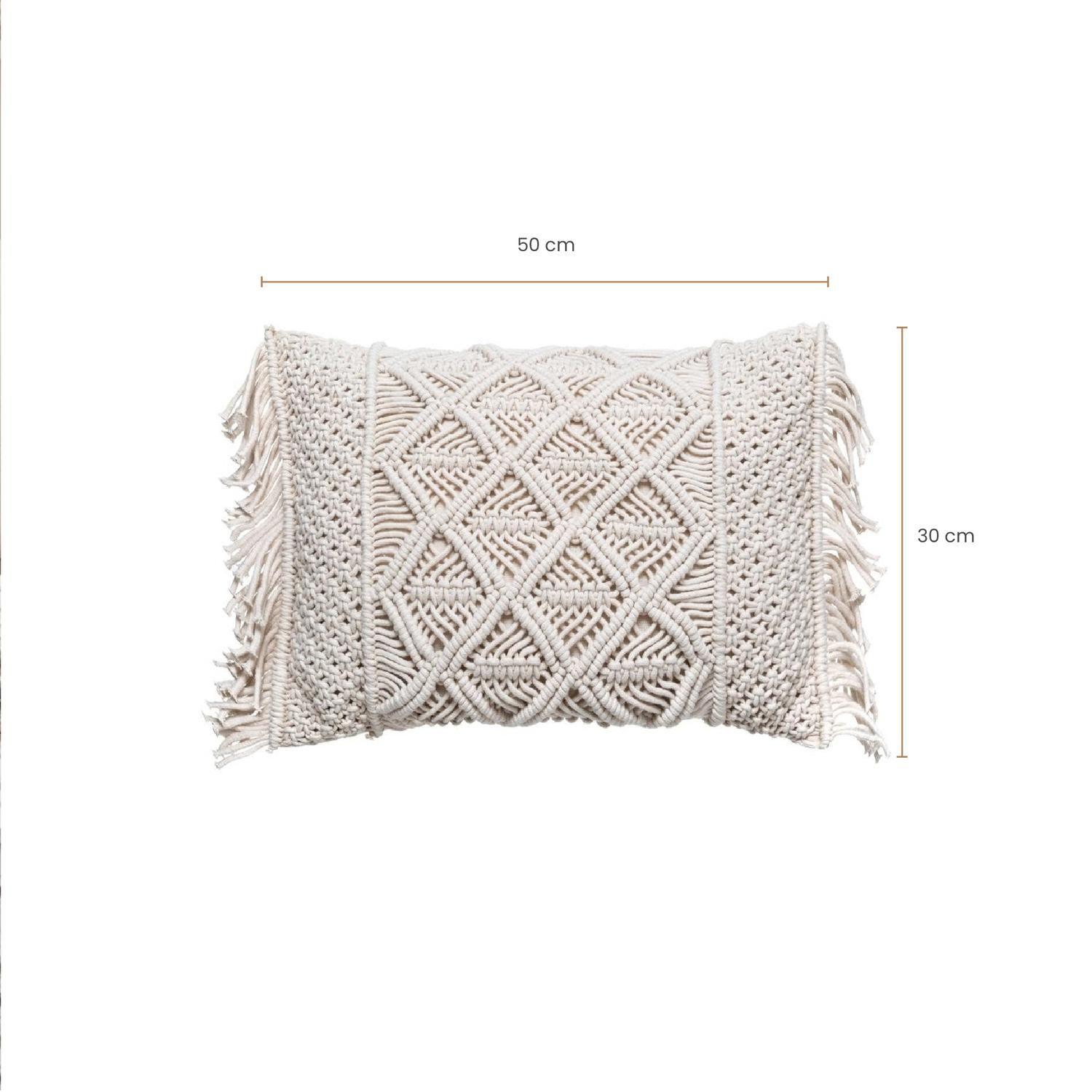 Cojín Decorativo de Macrame 30x50 cm Atmosphera-4