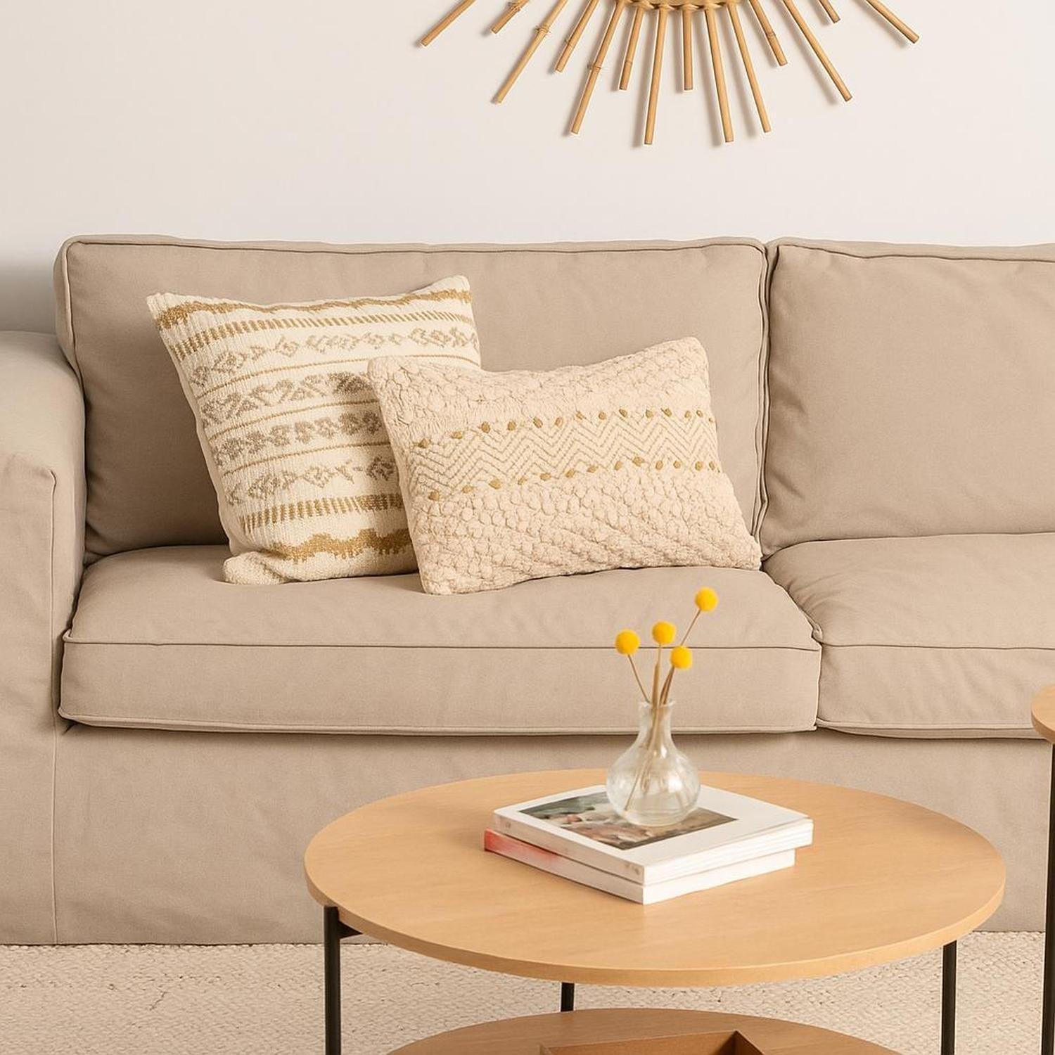 Cojín Decorativo con Lentejuelas y Flecos 30x50 cm Atmosphera-3