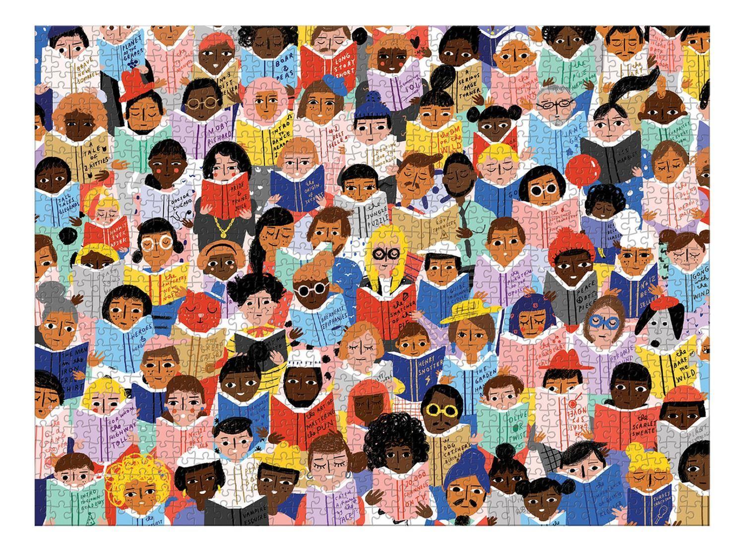 Puzzle 1000Pcs, Club De Lectura Mudpuppy-0