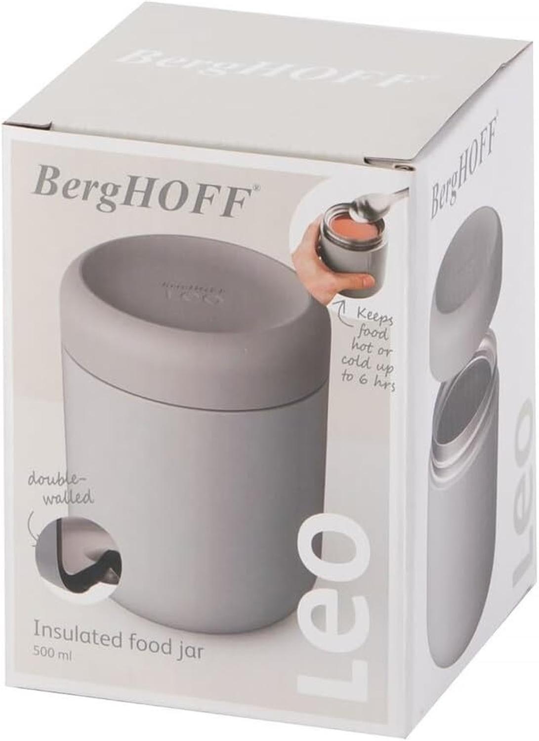 Termo Comida BergHOFF Leo 500ml Acero Inox Premium Hermético-4