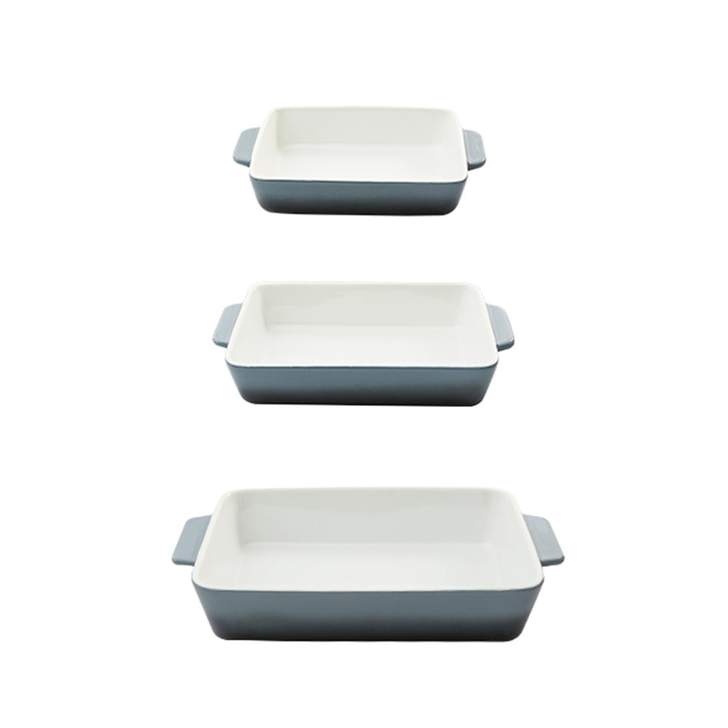 Set 3 Fuentes de Cerámica para Horno Celeste Simplit-2