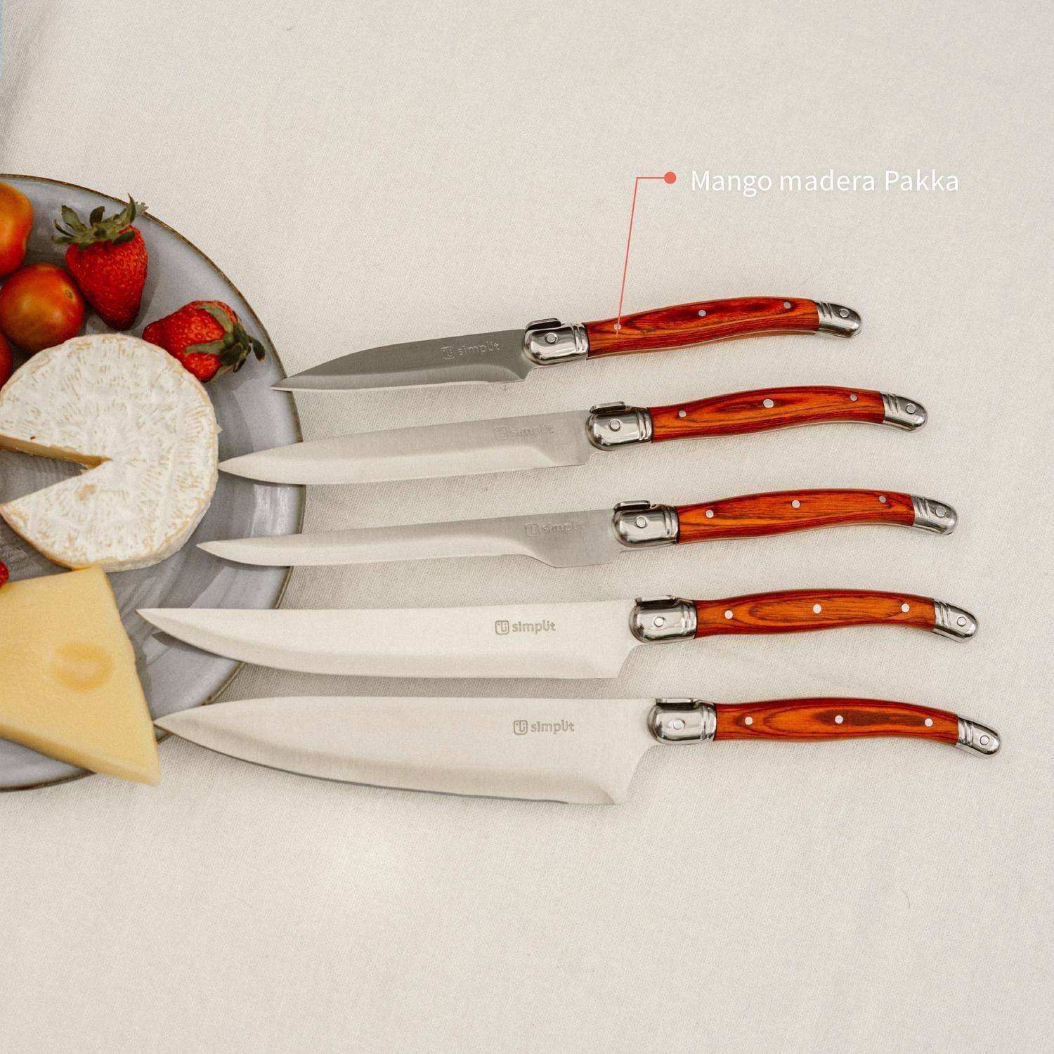Set Cuchillos 5 pcs Marsella Acero Inoxidable Simplit-4