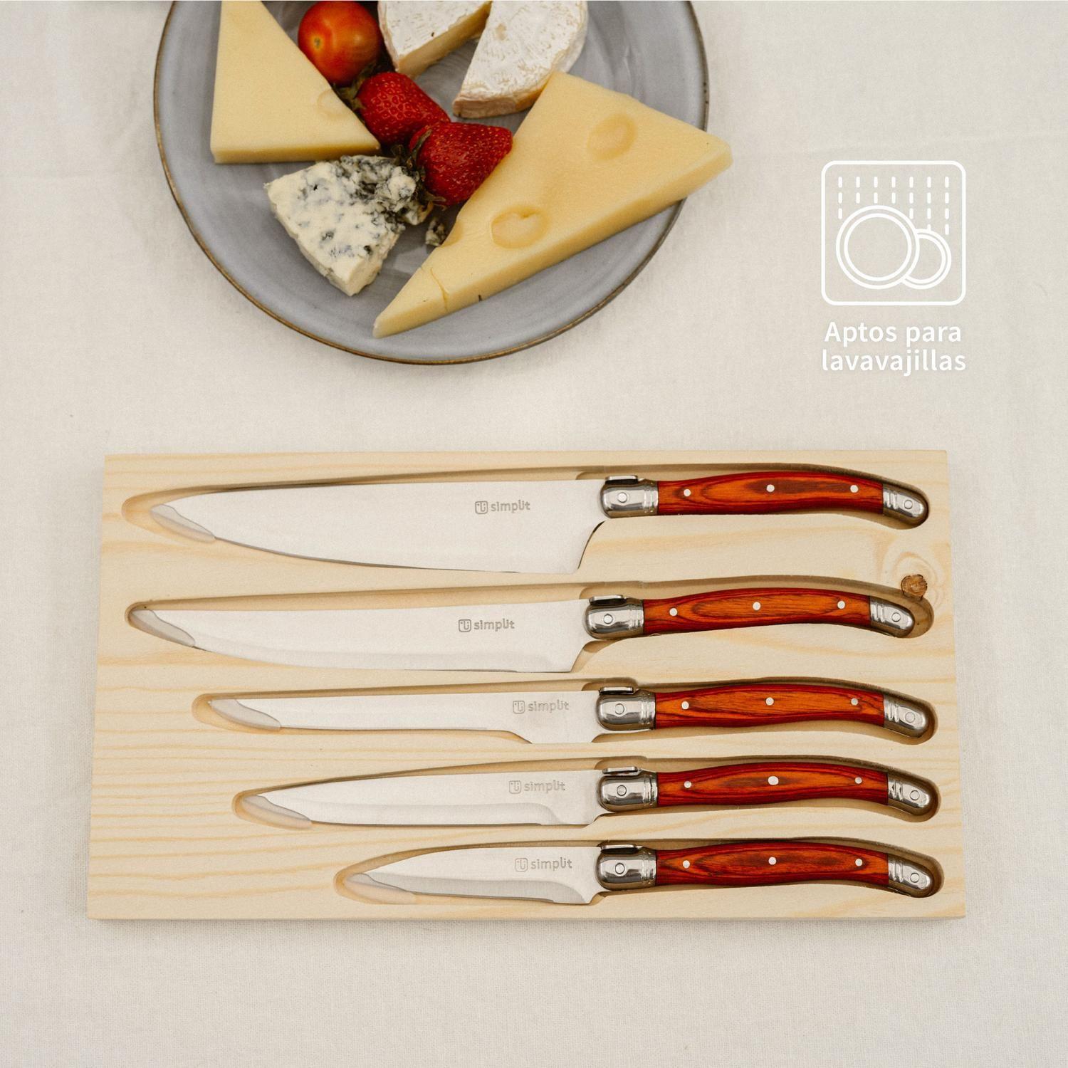 Set Cuchillos 5 pcs Marsella Acero Inoxidable Simplit-5