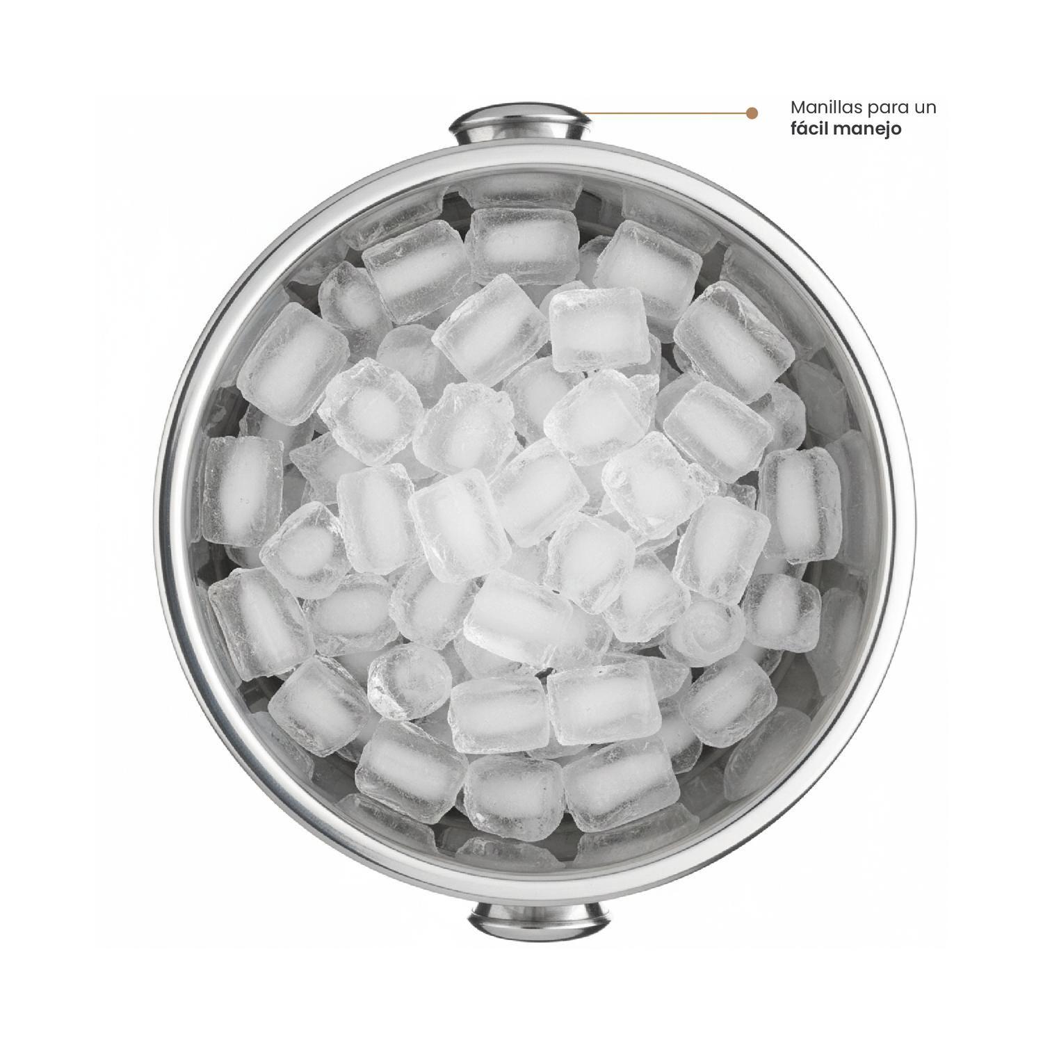 Hielera Acero Inoxidable Doble Pared 24 cm Secret de Gourmet-2