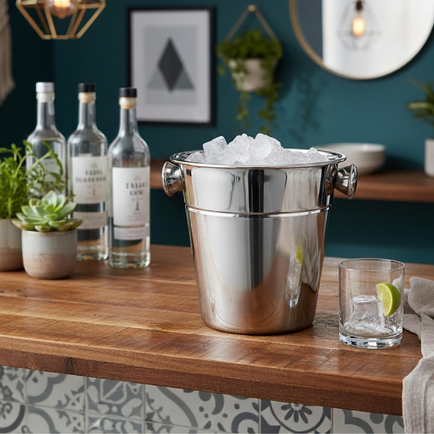 Hielera Acero Inoxidable Doble Pared 24 cm Secret de Gourmet-5