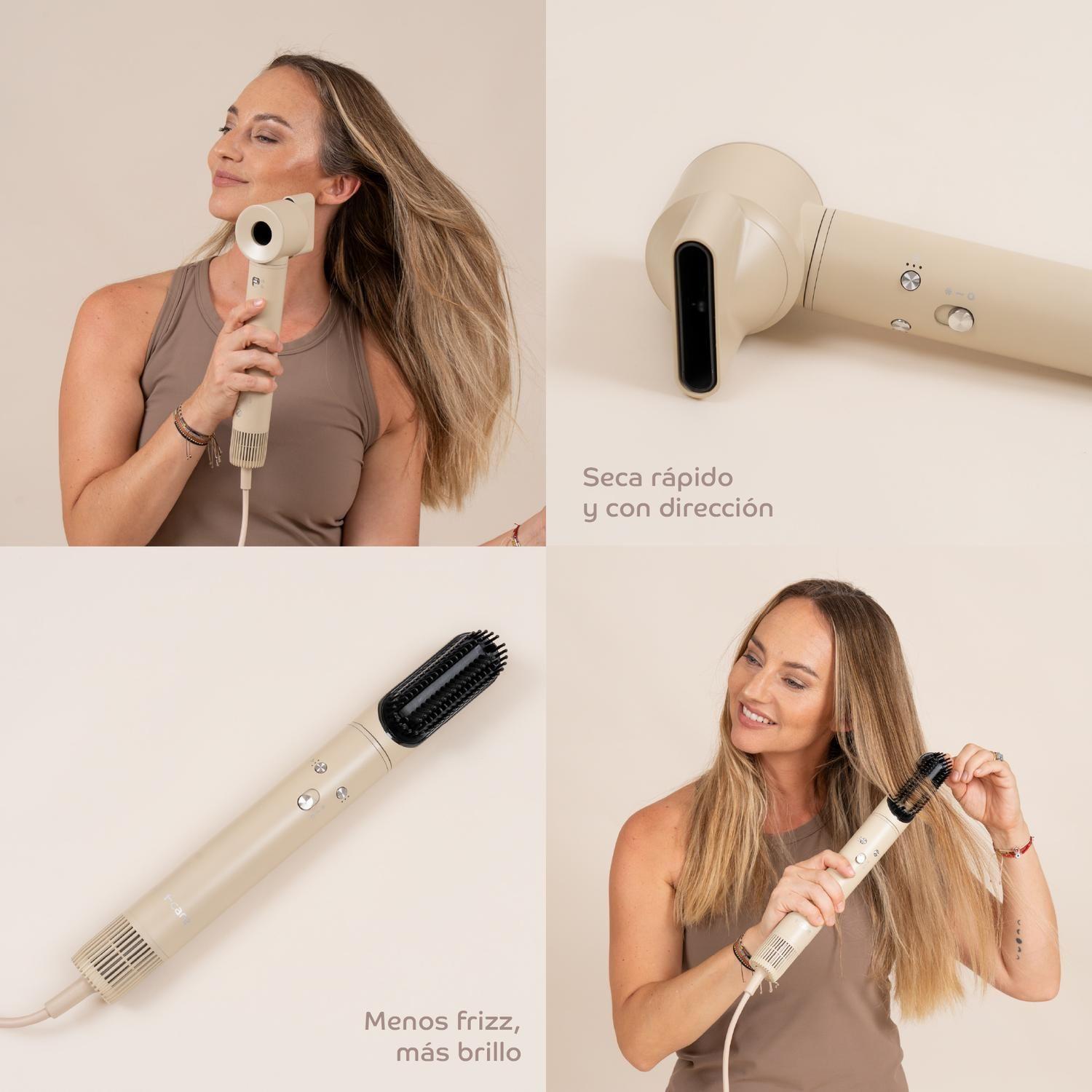 Secador de pelo Multistyler T-Care AeroFlow 5 en 1 Beige-5