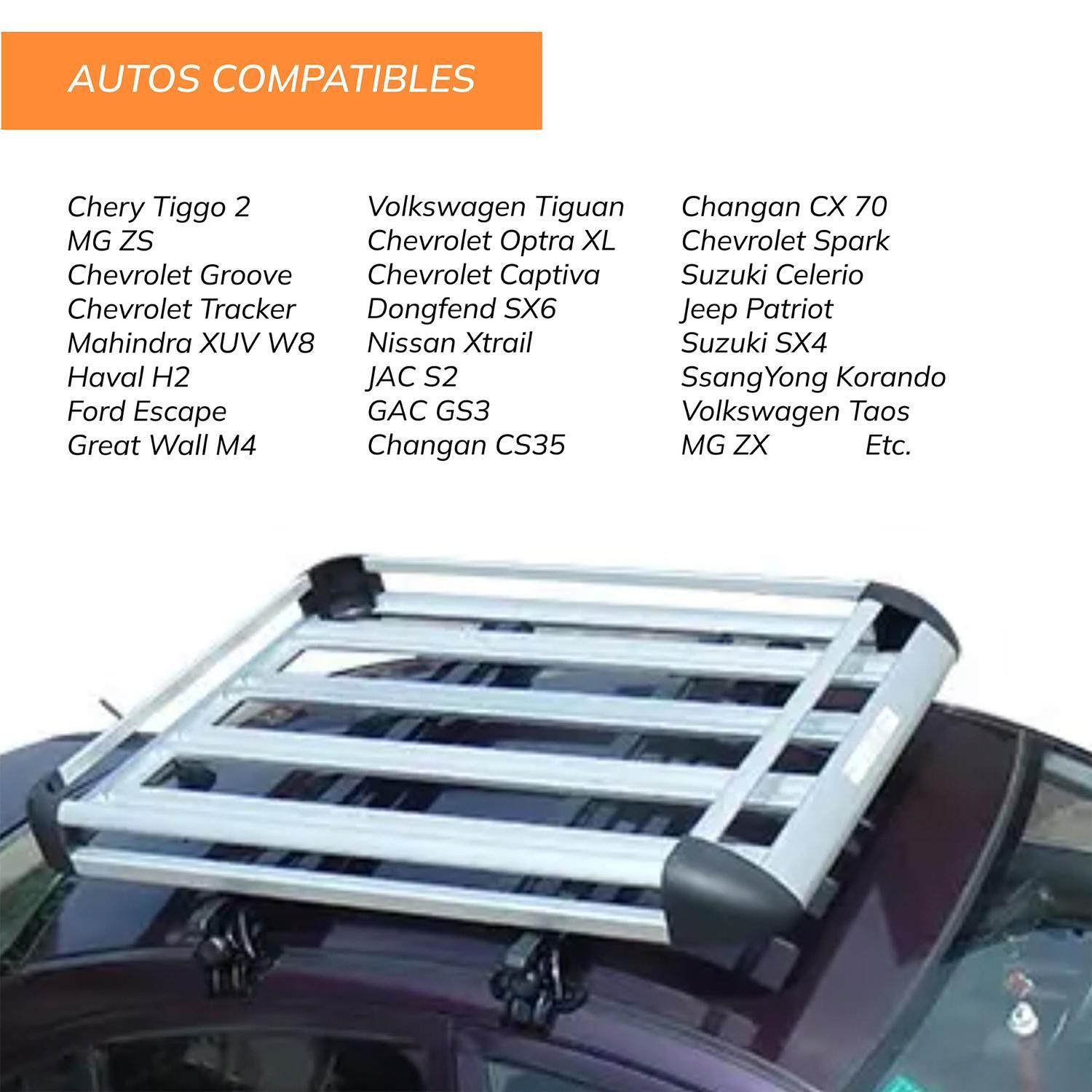 Parrilla Para Auto Aluminio portaequipaje Universal XROAD-4