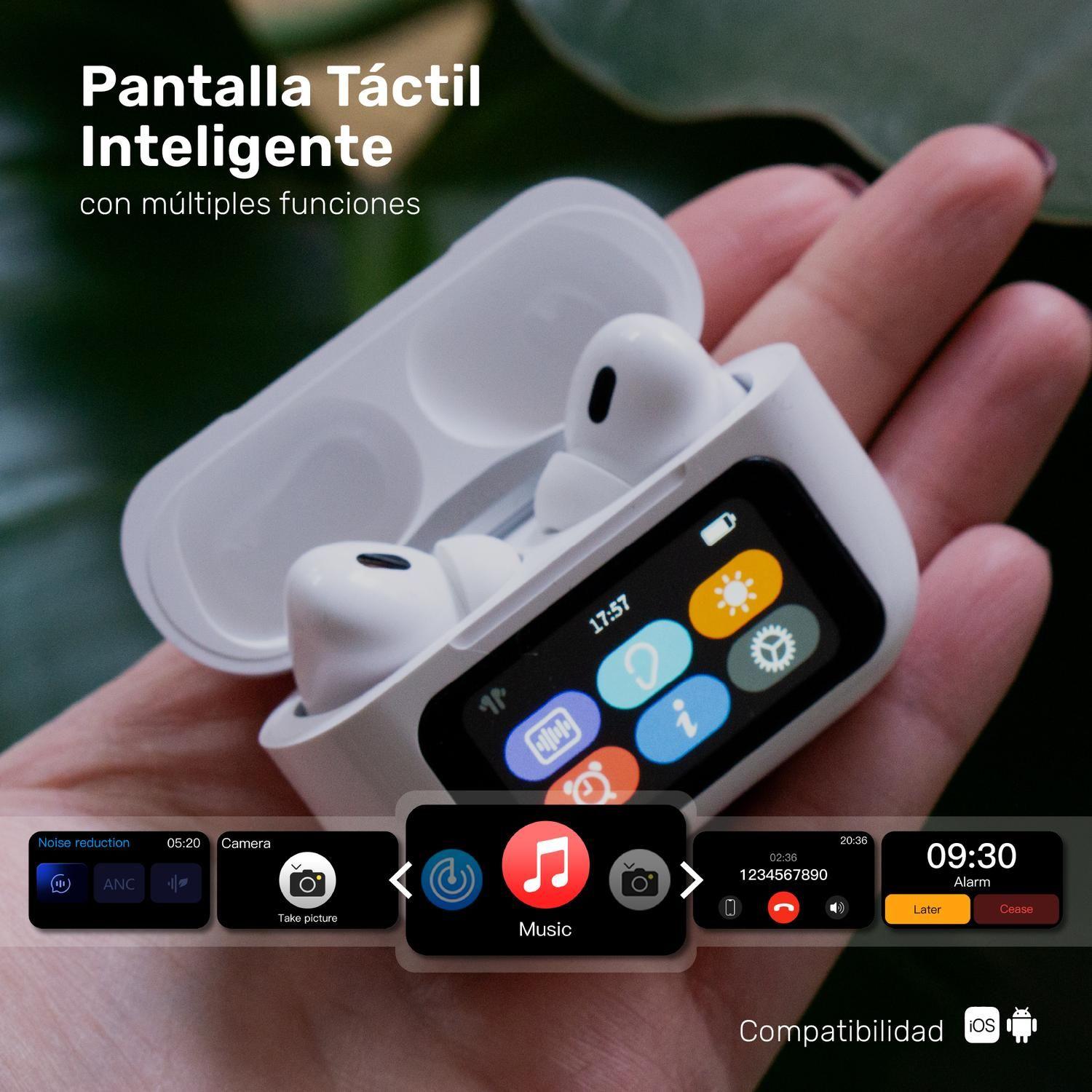 Audífonos Bluetooth TWS Pantalla Touch ANC RMPLUS+ Lhotse-2