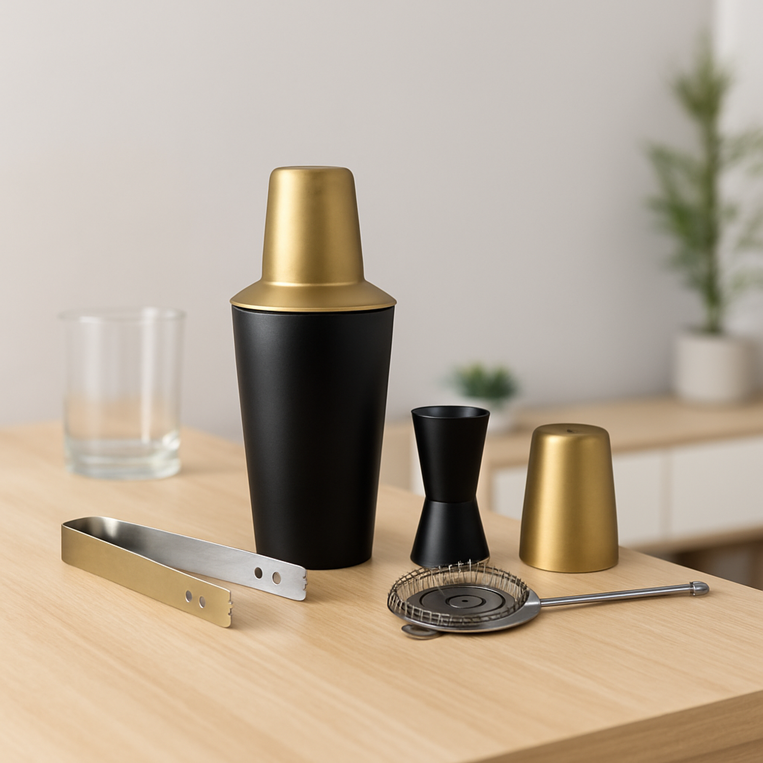 Set de Coctelería 5 Piezas Black Premium Secret de Gourmet-1