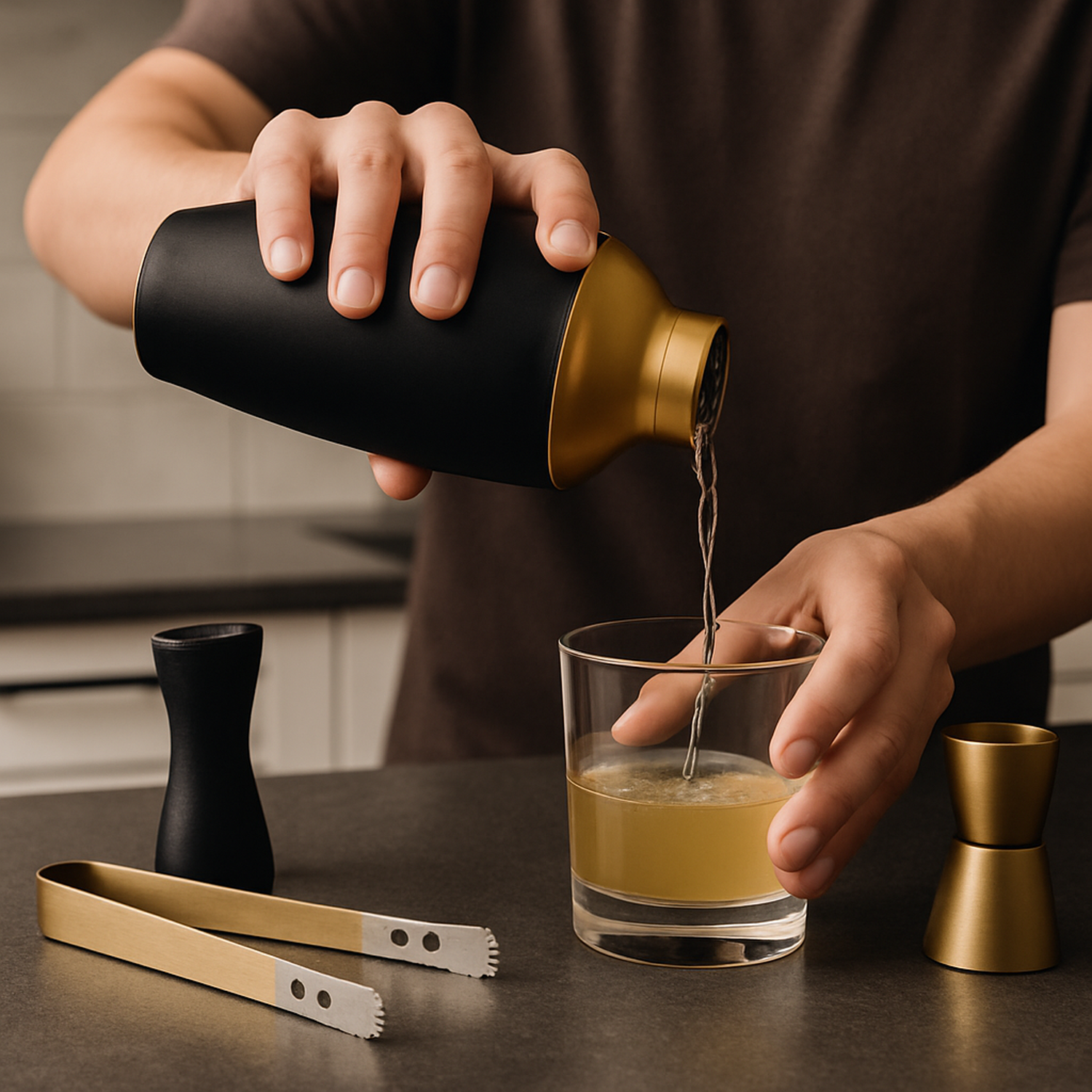 Set de Coctelería 5 Piezas Black Premium Secret de Gourmet-2
